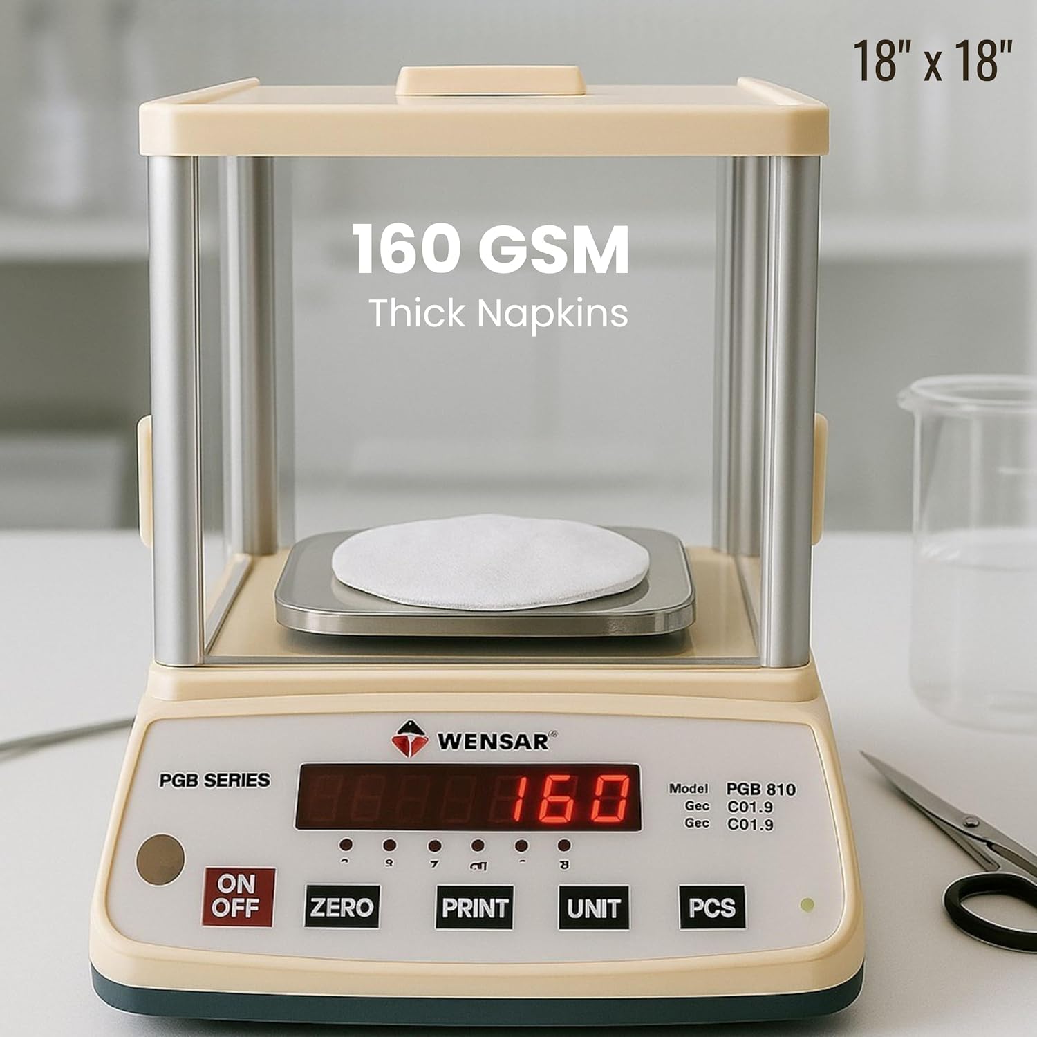 WHITEWRAP Flour Sack Towels 100% Cotton Dish Towel Reusable Baking Cloth for Bread Dough, Baguettes, Ciabatta, Machine Washable, Kitchen Towels for Cleaning – Set of 12 (18"x18") - White