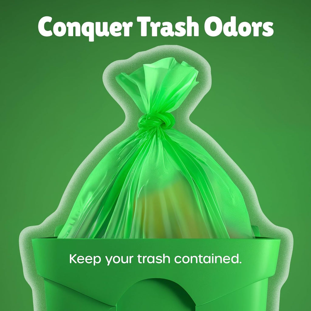 Forid Small Trash Bags for Bathroom - 2.6 Gallon Garbage Bags Unscented,Extra Thick Strong Wastebasket Can Liners for Home Office Bedroom,150 Bags Multi Colored