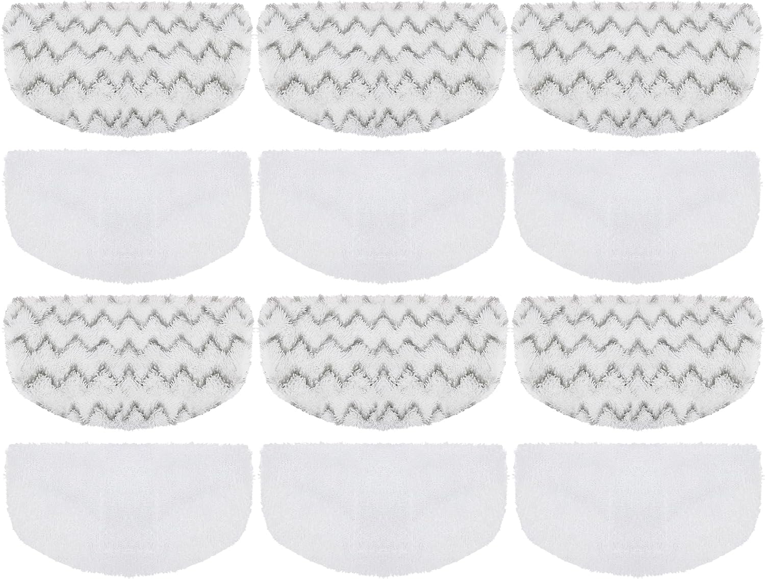12 Pack Steam Mop Replacement Pads Compatible with Bissell Powerfresh Steam Mop 1940 1806 1544 2075 2685A 2181 2814 Series, Model 1940A 1940W 19405 2075A 2685A 5938, Microfiber Washable, Reusable