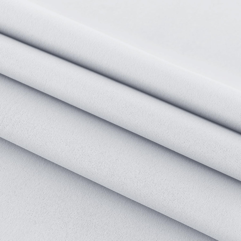 DWCN French Door Curtains – Rod Pocket Thermal Curtain for Doors with Glass Window, Kitchen and Patio Doors for Privacy, 25 X 80 Inches Long, 1 Curtain Panel with Tieback, Greyish White