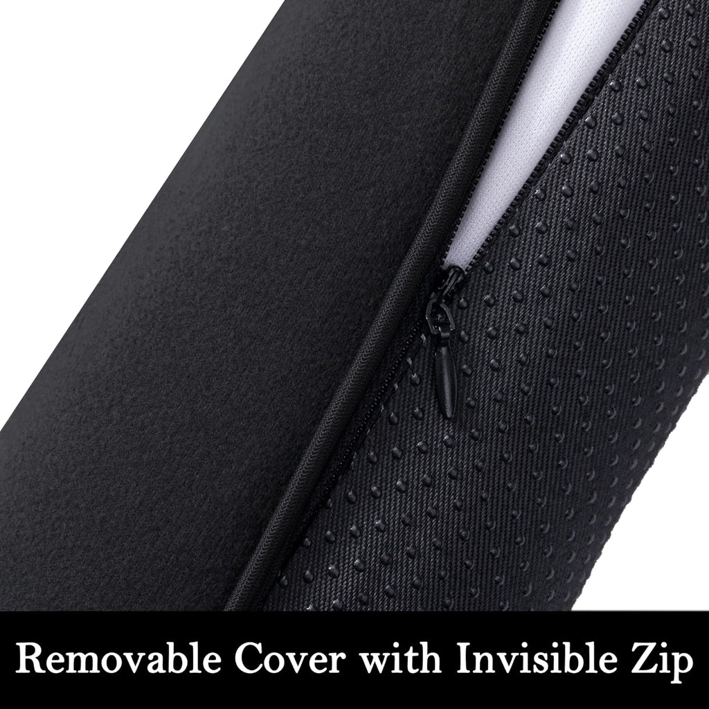 Sunolga 30" Door Draft Stopper Blocks Hot and Cold Air with Removable Washable Cover for Gaps Up to 3", All-Season Seal for Noise, Door Sweep for Bottom of Door and Window, Home Essentials, Black