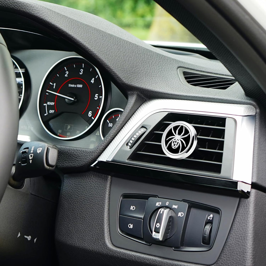 Car Diffuser Vent Clip 30mm Aromatherapy Essential Oil Automotive Diffuser Air Fresheners Vent Clips Car Accessories for Women Birthday Gifts (Spider)