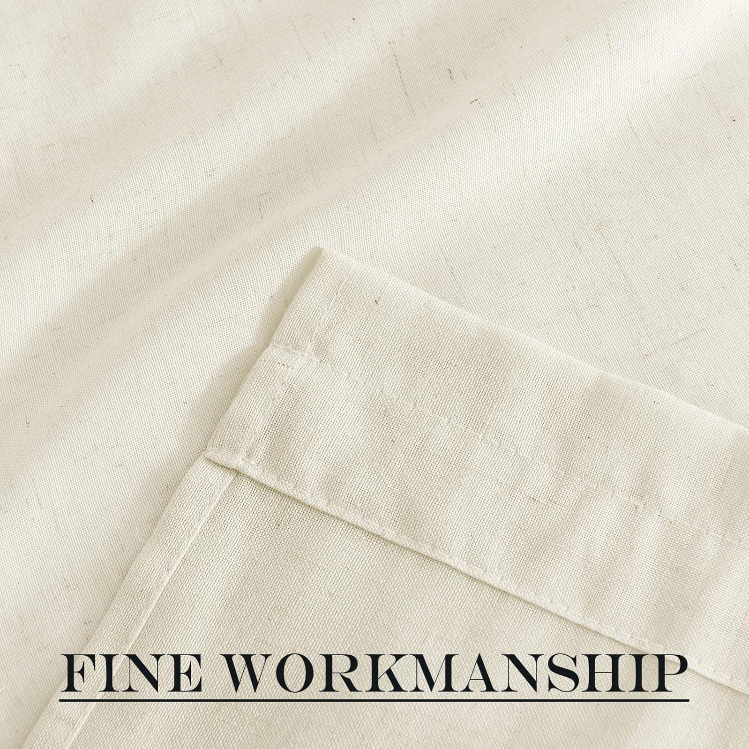 NICETOWN Natural Linen Blended Door Curtain - Farmhouse French Curtain Light Filgtering Tricia Short Window Covering for Patio Sidelight Door Blind Tie Up Shade, W26 x L50 in, 1 Pc, Off White