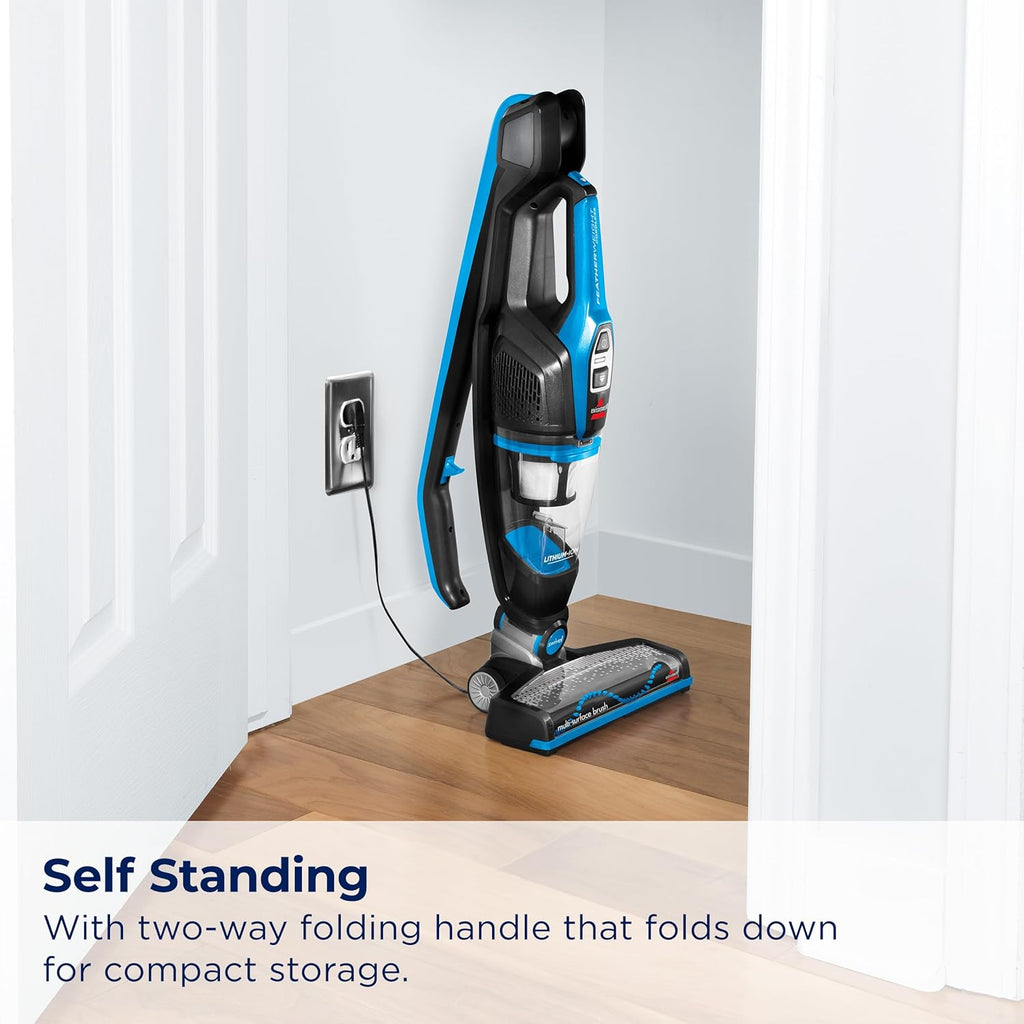 Bissell, 3061 Featherweight Cordless Stick Vacuum, Self-Standing, Electric Blue, Black