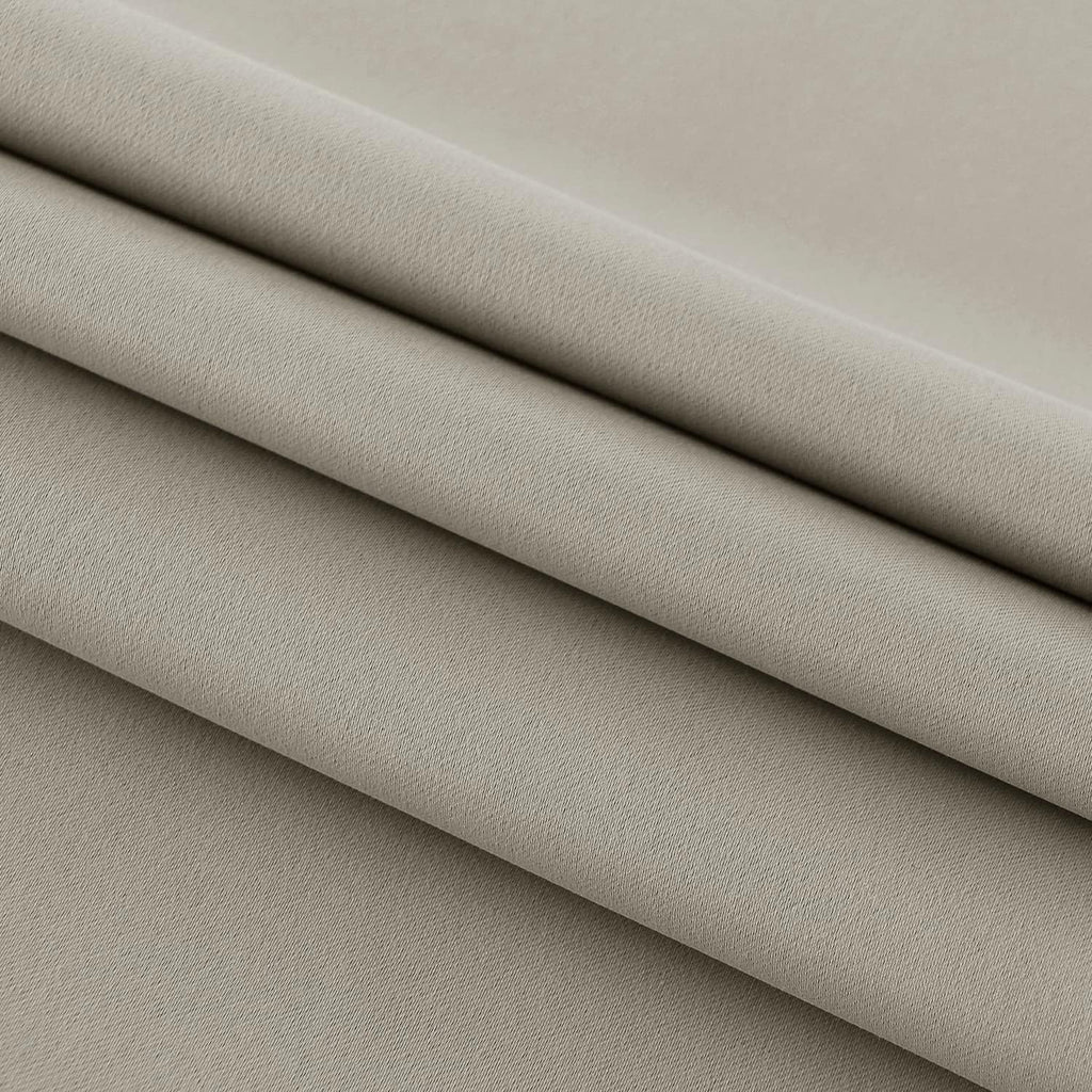 DWCN French Door Curtains – Rod Pocket Thermal Blackout Curtain for Doors with Glass Window, Kitchen and Patio Doors for Privacy, 25 X 40 Inches Long, 1 Curtain Panel with Tieback, Taupe