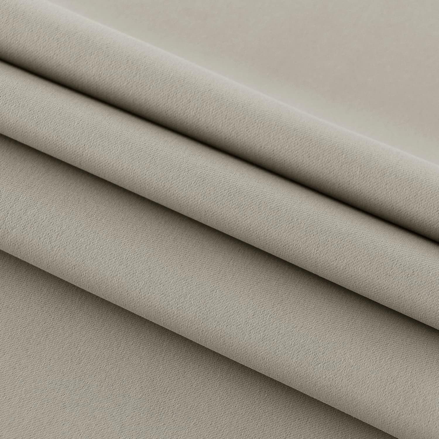 DWCN French Door Curtains – Rod Pocket Thermal Blackout Curtain for Doors with Glass Window, Kitchen and Patio Doors for Privacy, 25 X 40 Inches Long, 1 Curtain Panel with Tieback, Taupe