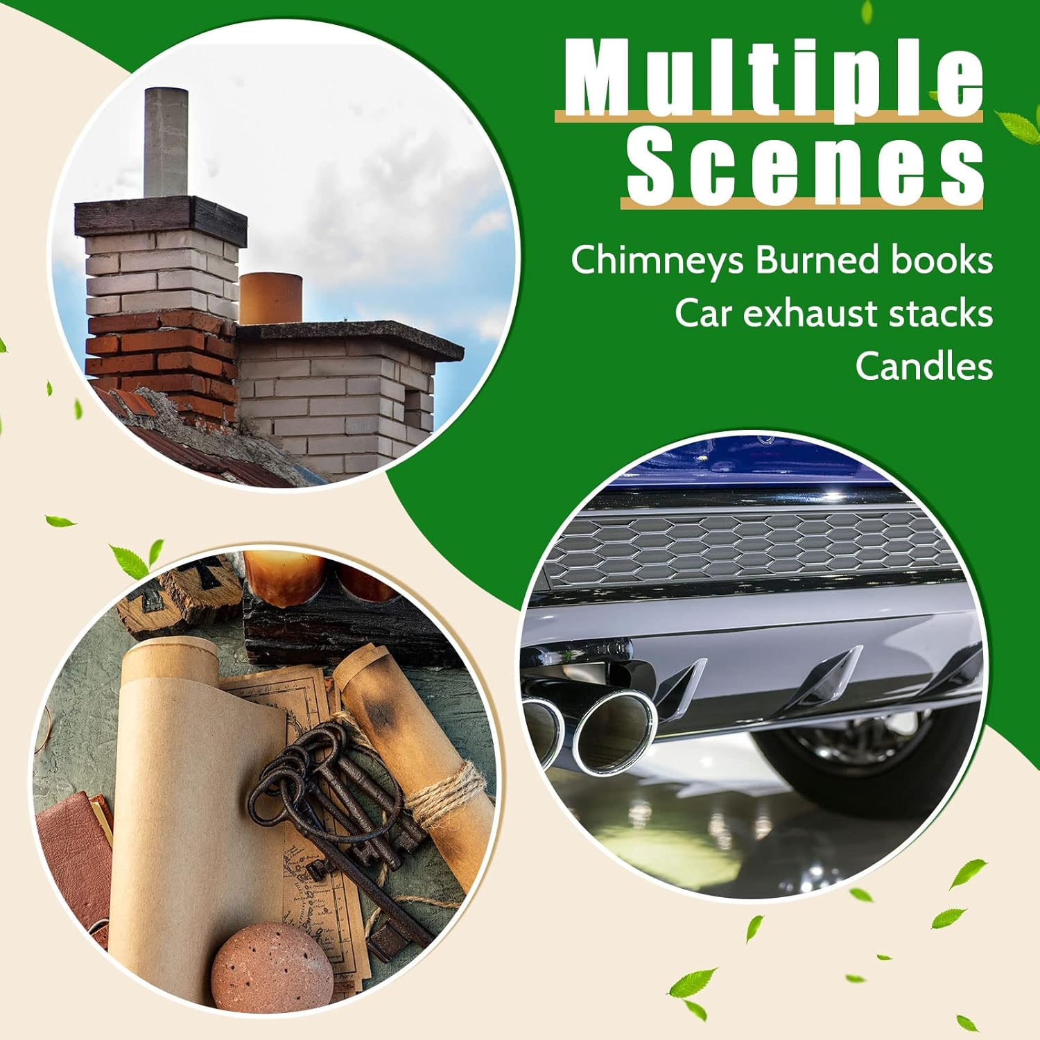 Tessco for you 3 Pcs Reusable Soot Eraser Sponge for Dry Cleaning - Effective Soot Remover for Pet Hair, Dust, and Dirt on Painted Walls, Books, and Car Interiors