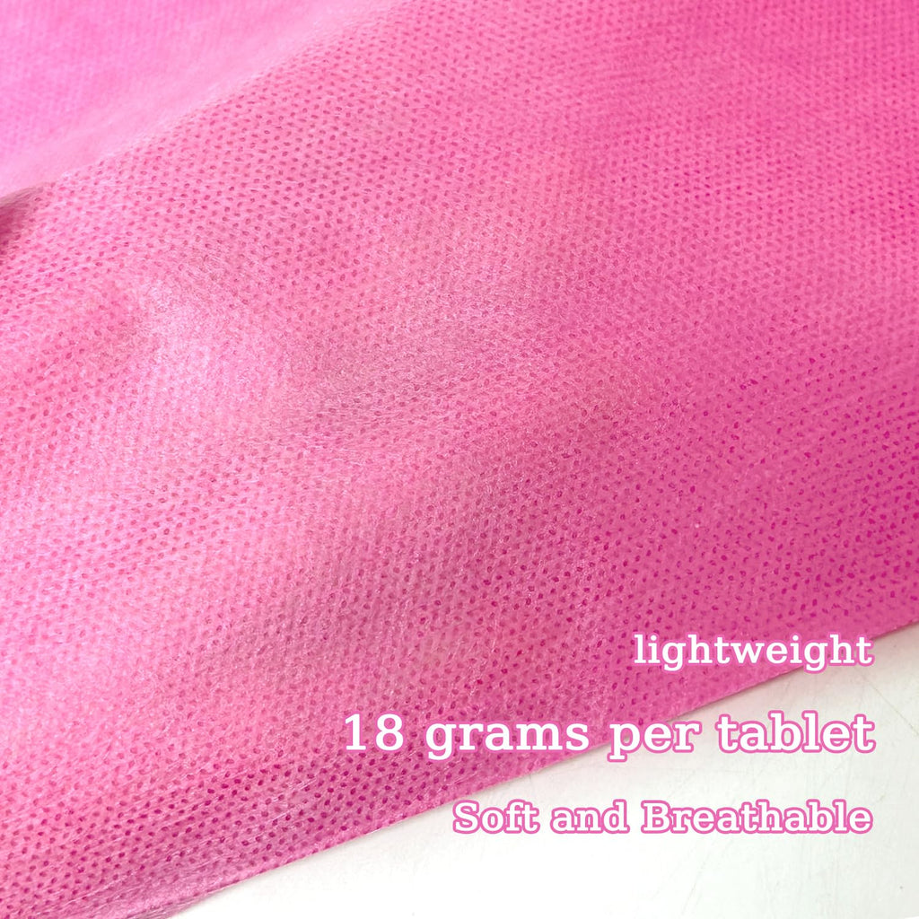 100Pcs Disposable Massage Table Sheets 31" x 71" Non-Woven Fabric Disposable Bed Sheets SPA Bed Cover Breathable Oil-Waterproof Sheets for Travel Spa Tatto Hotel Salon (Pink)