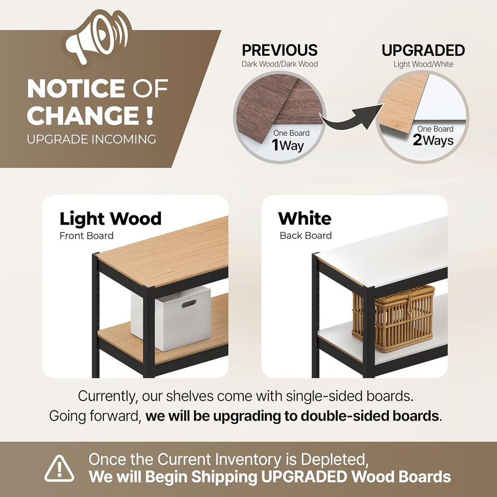 HOMEDANT House 5-Tier Metal Rolling Cart Shelf Rack Casters Heavy Duty Laminated Wheel Shelving Unit Adjustable Utility Storage Shelves Organizer Shelf Kitchen Garage 36.2" W x 16.5" D x 69.5" H 4Pack