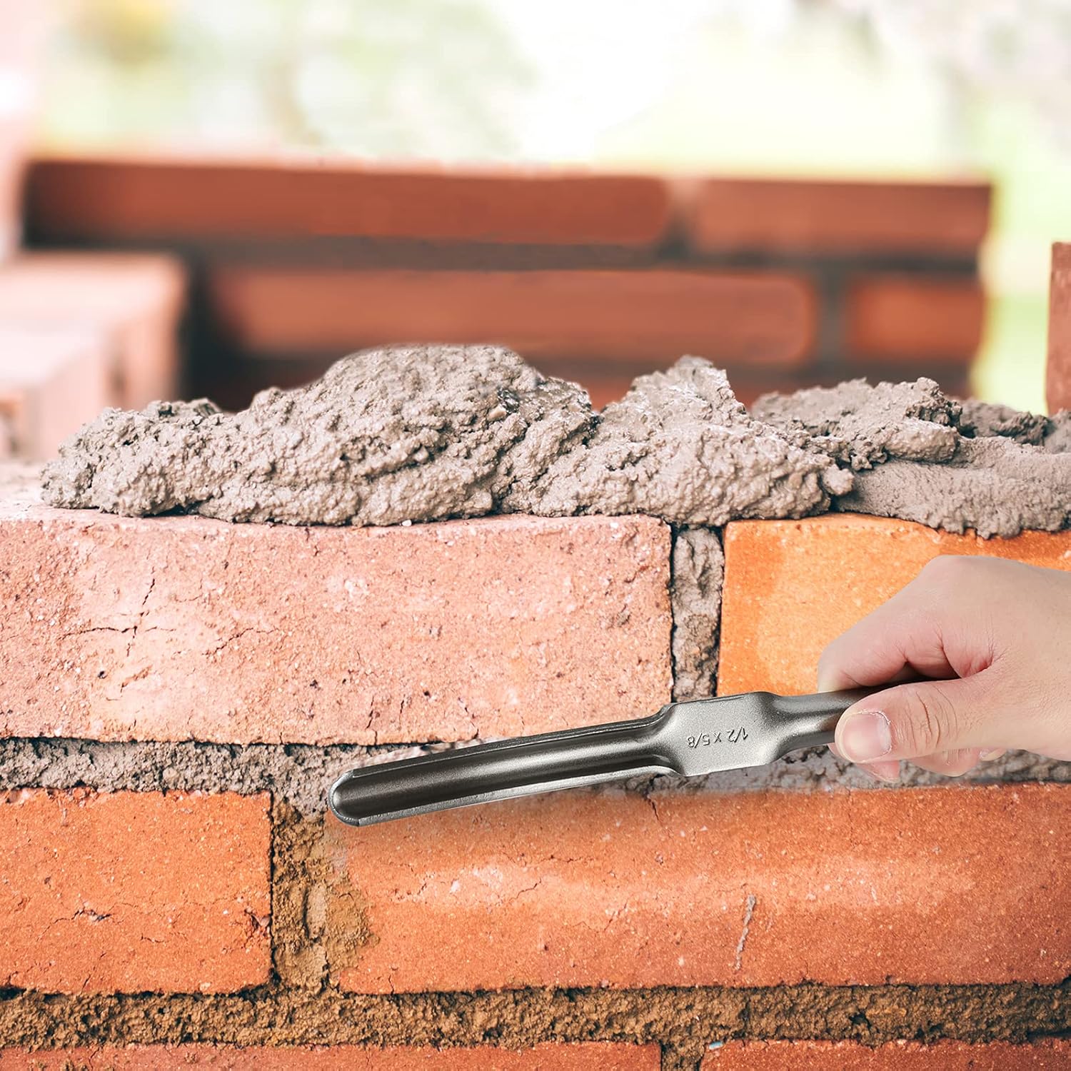 Goldblatt 4 Pieces Tile Grout Masonry Mortar Bag Set, Includes 3 Pieces Tear Puncture Resistant Grout Bag & 1 Piece Brick Jointer for Tile Installation Work