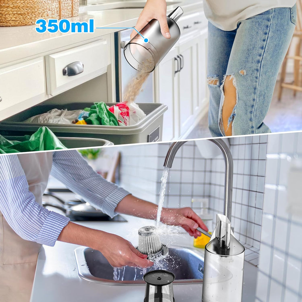 Handheld Vacuum Cleaner Cordless - 35000PA Strong Suction for Car & Home, Car Vacuum Portable Rechargeable Lightweight for Pet Hair with HEPA Filter, Quick Clean in Office/Desk/Couch (Black)