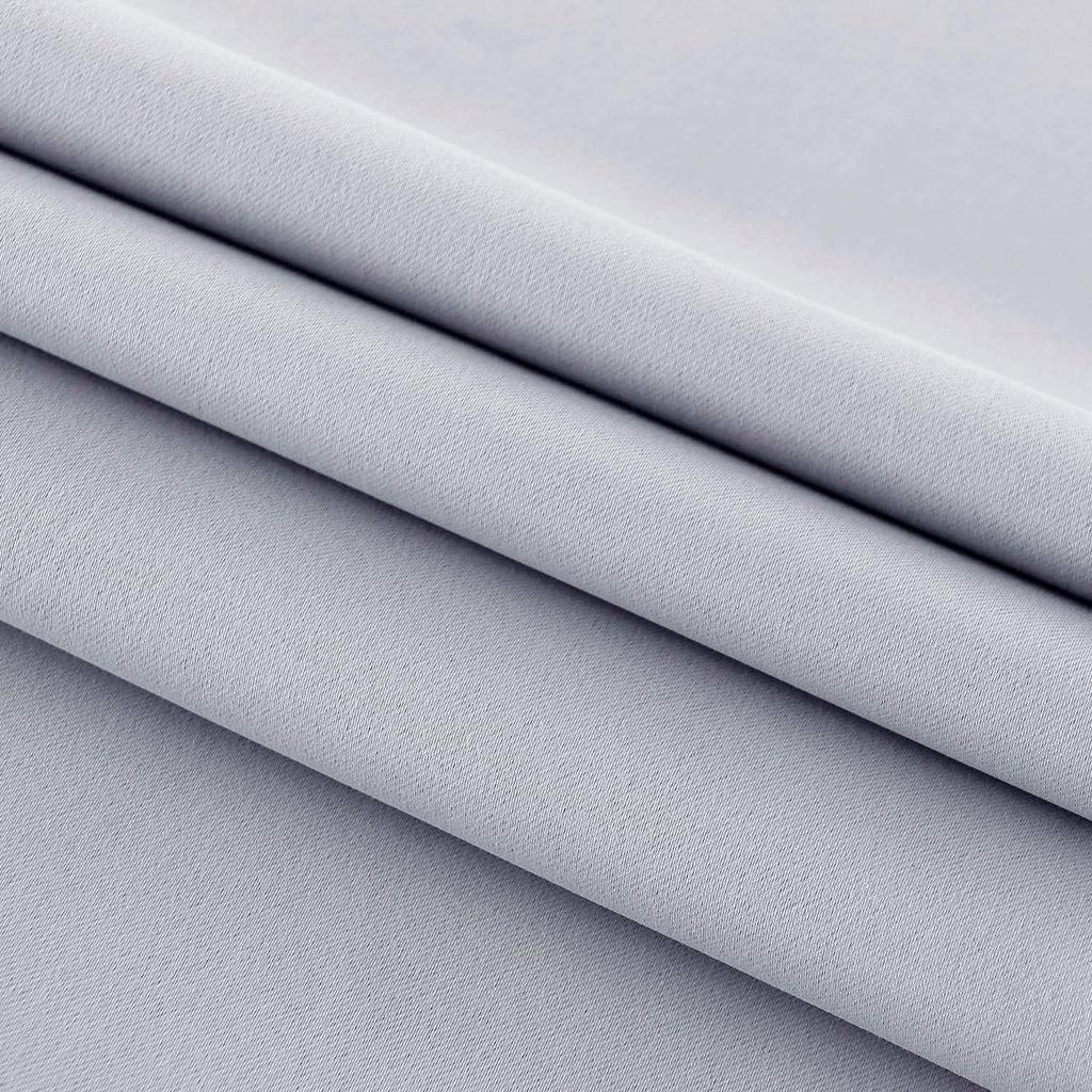 DWCN French Door Curtains – Rod Pocket Thermal Blackout Curtain for Doors with Glass Window, Kitchen and Patio Doors for Privacy, 23 X 72 Inches Long, 1 Curtain Panel with Tieback，Silver Grey