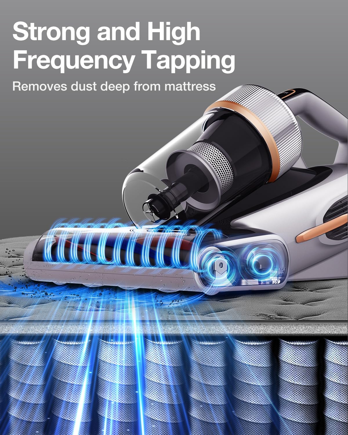 Jimmy BX7 Pro Max Graphene Mattress Vacuum Cleaner with Dust Sensor, Bed Vacuum with UV Light, 550W Powerful 16Kpa Suction Handheld Vacuums Couch Cleaner (Corded)