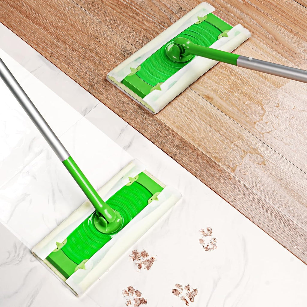 AIR U+ Wet Pads Refill for Swiffer Sweeper Wet Mopping Cloth, Unscented Disposable Floor Cleaning Wipes, 30 Count