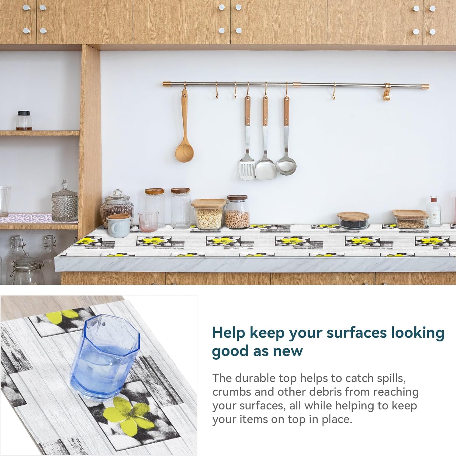 12" W x 120" L Shelf Liner Non Adhesive Purple Kitchen Drawer Liner, Waterproof Shelf Liner Durable Anti-Slip for Kitchen Cabinets