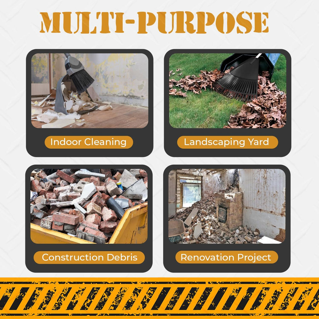 Extra Heavy Duty Black Contractor Garbage Bags 55 Gallon, 50 Trash Bags, Construction Grade, 3 mil, Made in USA