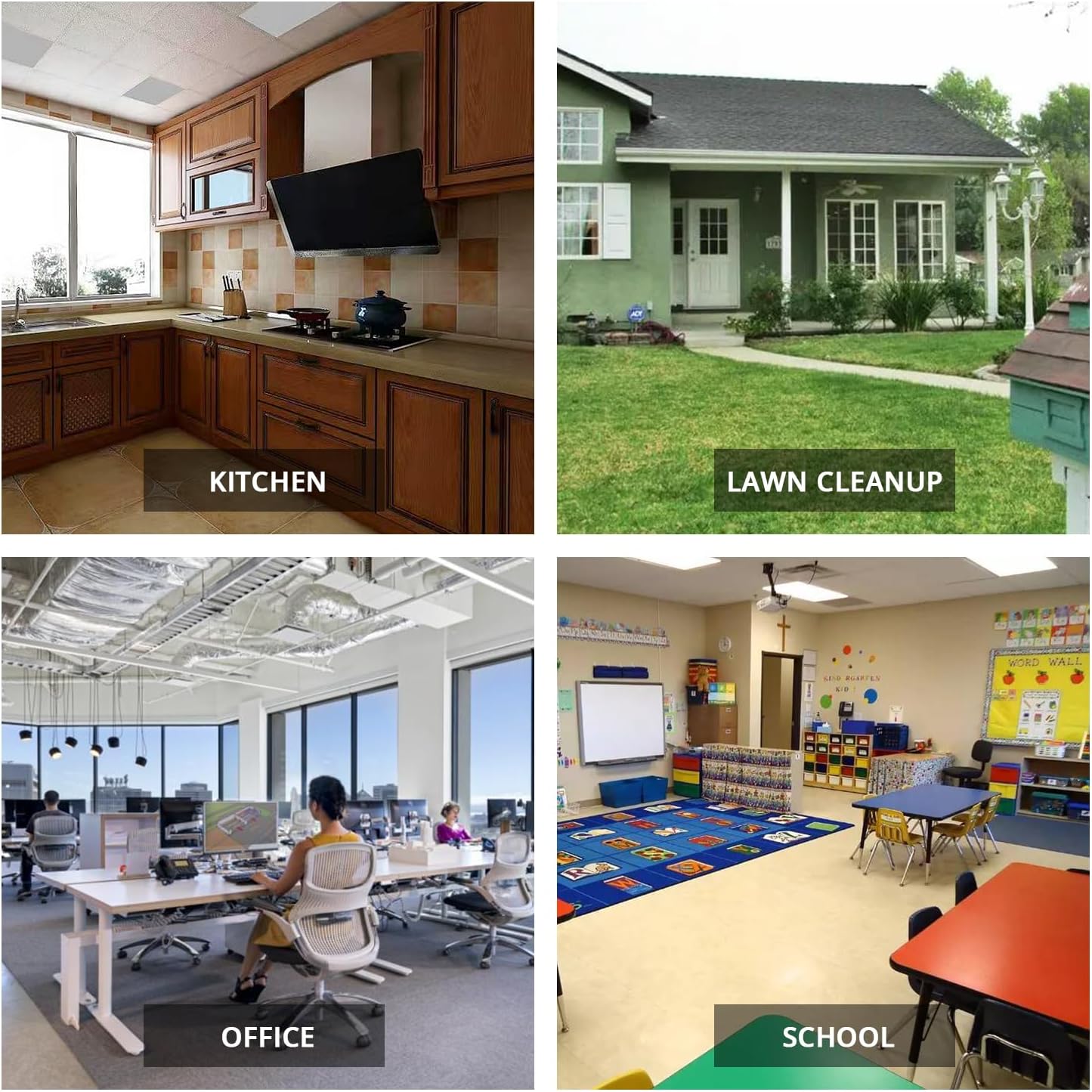 Ultra Thick 15 Gallon Drawstring Trash Bags, 108 Count Heavy Duty Large Plastic Garbage Bag, Leak Proof Trash Can Liners for Tall Kitchen Home Office Lawn Outdoor, White