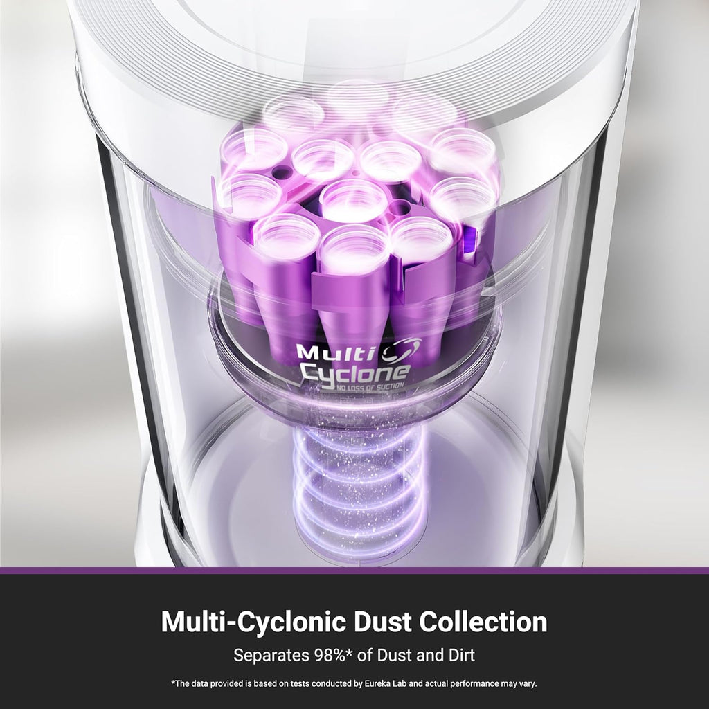 Eureka E20 Plus Robot Vacuum and Mop Combo, Robot Vacuum Cleaner with Bagless Self Emptying Station, 45-Day Capacity 8000Pa Suction and Anti Hair-Tangling Brush App Control LiDAR Navigation