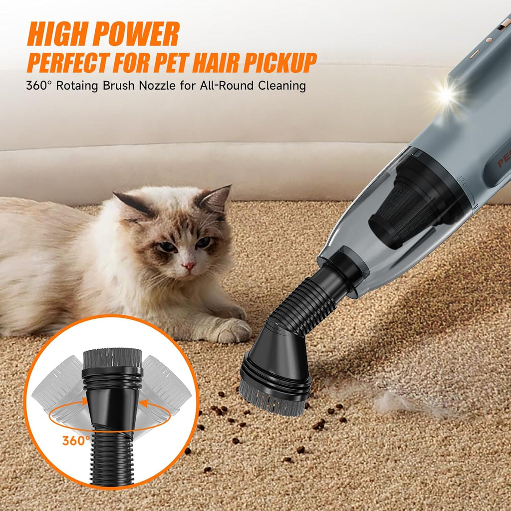 Handheld Vacuum Cordless Car Vacuum Portable, Cordless Handheld Vacuum Cleaner with Fast Charging Long Runtime,10KPA High Power Hand Vacuum for Home, Pet Hair（Washable Filter