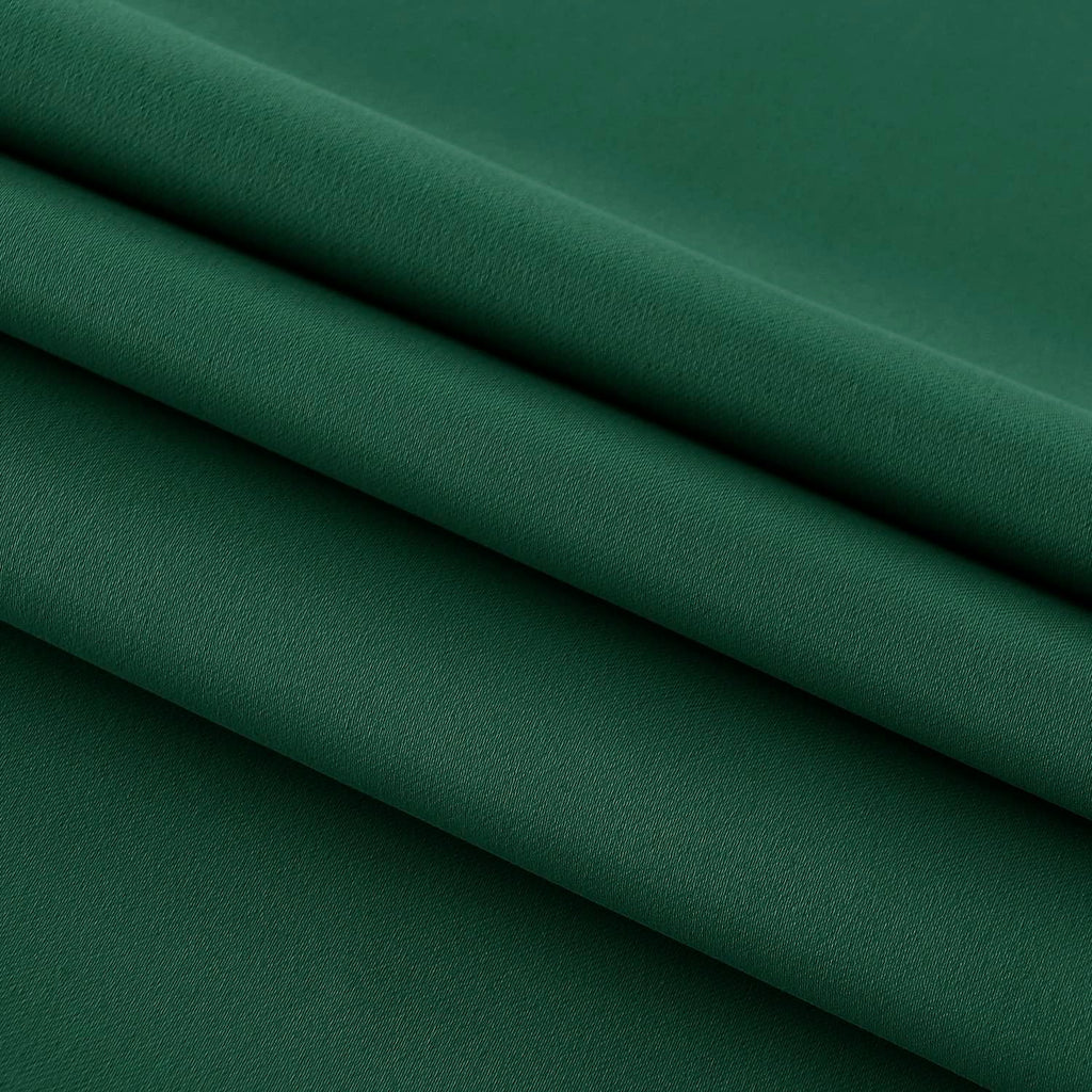 DWCN French Door Curtains – Rod Pocket Thermal Blackout Curtain for Doors with Glass Window, Kitchen and Patio Doors for Privacy, 36 X 72 Inches Long, 1 Curtain Panel with Tieback,Hunter Green