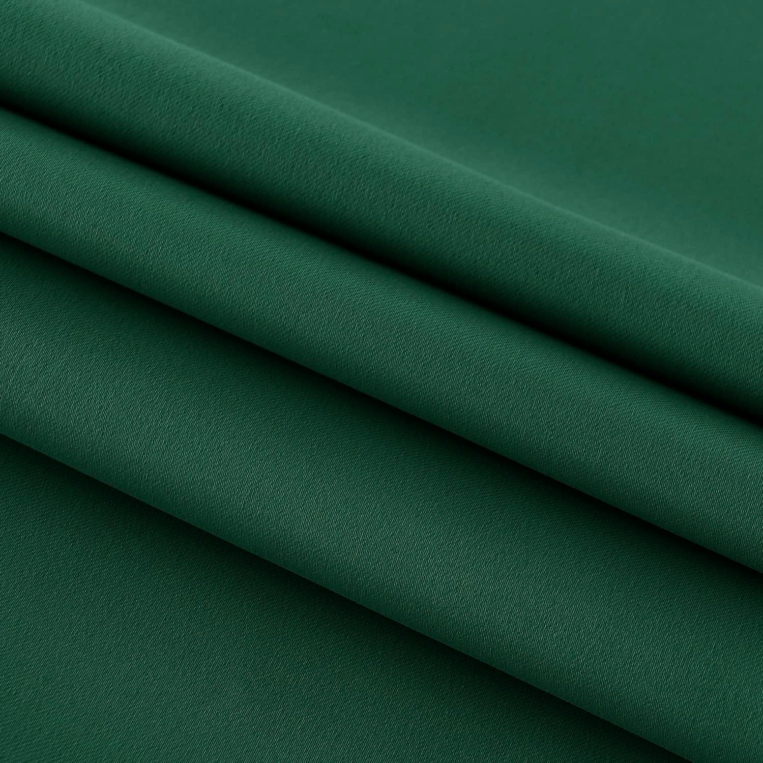 DWCN French Door Curtains – Rod Pocket Thermal Blackout Curtain for Doors with Glass Window, Kitchen and Patio Doors for Privacy, 54 X 40 Inches Long, 1 Curtain Panel with Tieback,Hunter Green