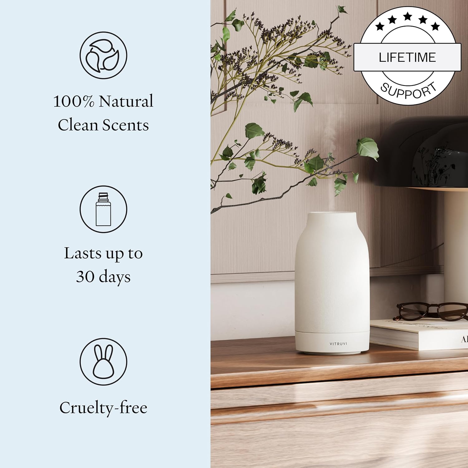 Vitruvi Sleep Scent Refill for Air Diffuser – Calming Essential Oil Blend for Bedtime – Waterless Diffusing Compatible Only with Vitruvi Air Waterless Diffuser | 01 Fl Oz. (Pack of 1)