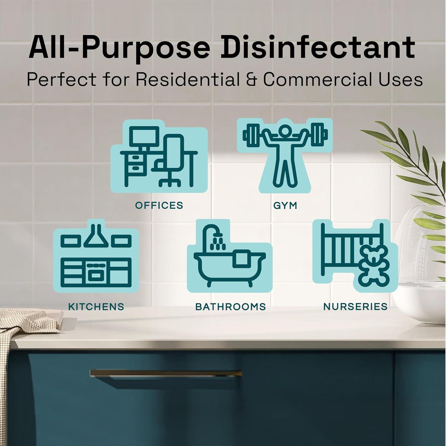 Clean Republic Multi-Purpose Disinfectant, Cleaning Spray, 32 Fluid Ounce Bottle, 2-Pack