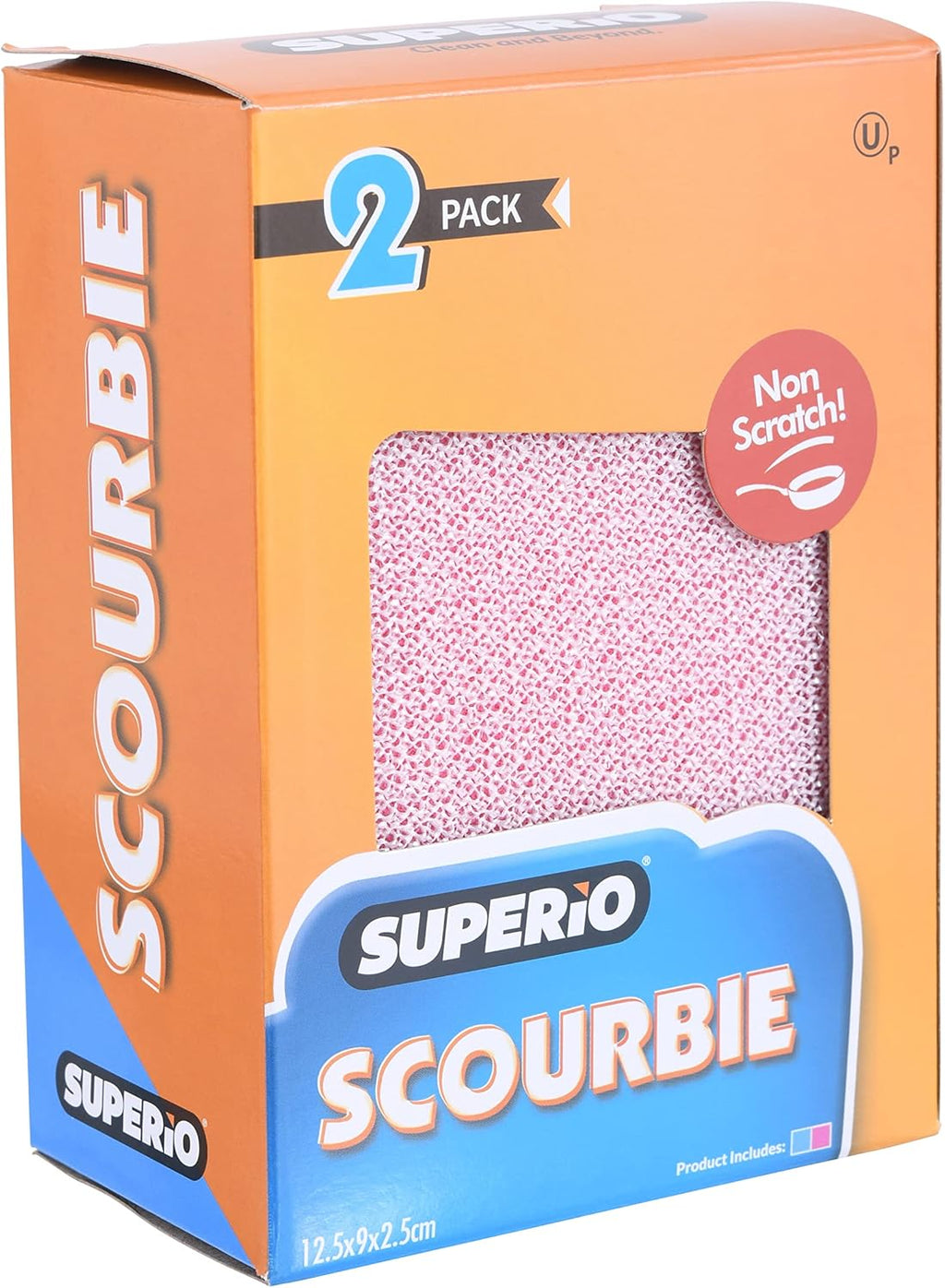 Superio Nylon Cleaning Pad, Dish Scrubbers, Multi Surface Scratch- Free Scour Sponge for Stainless Steel, Copper cookware, China, Dishes and plasticware (6)