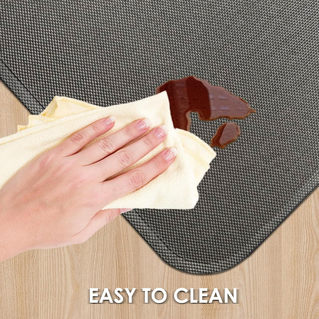 Kuyal Office Chair Mat for Hardwood Floor,44" x 58" Heavy Duty Desk Chair Mat for Office & Home, Anti Slip, Non-Curve Computer Chair Protector Mat, Light Brown