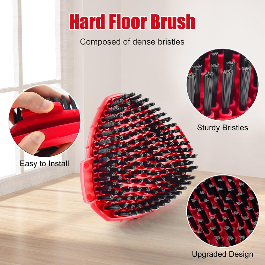 Mop Handle for Ocedar, Scrub Brush and Spin Mop Base Compatible with O Cedar EasyWring 1 Tank Spin Mop,4-Section Spin Mop Handles and Base for EasyWring Spin Mop