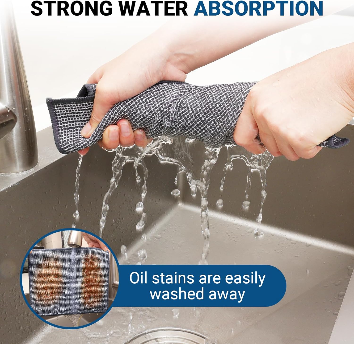 10 Pcs New Upgrade 3-Layer Non Scratch Wire Dishcloth,Wire Dishwashing Rag, Non-Scratch Wire Dishwashing Rags for Wet and Dry, Kitchen Cleaning Dish Rags for Cookware,Sinks, Dishes, Stove