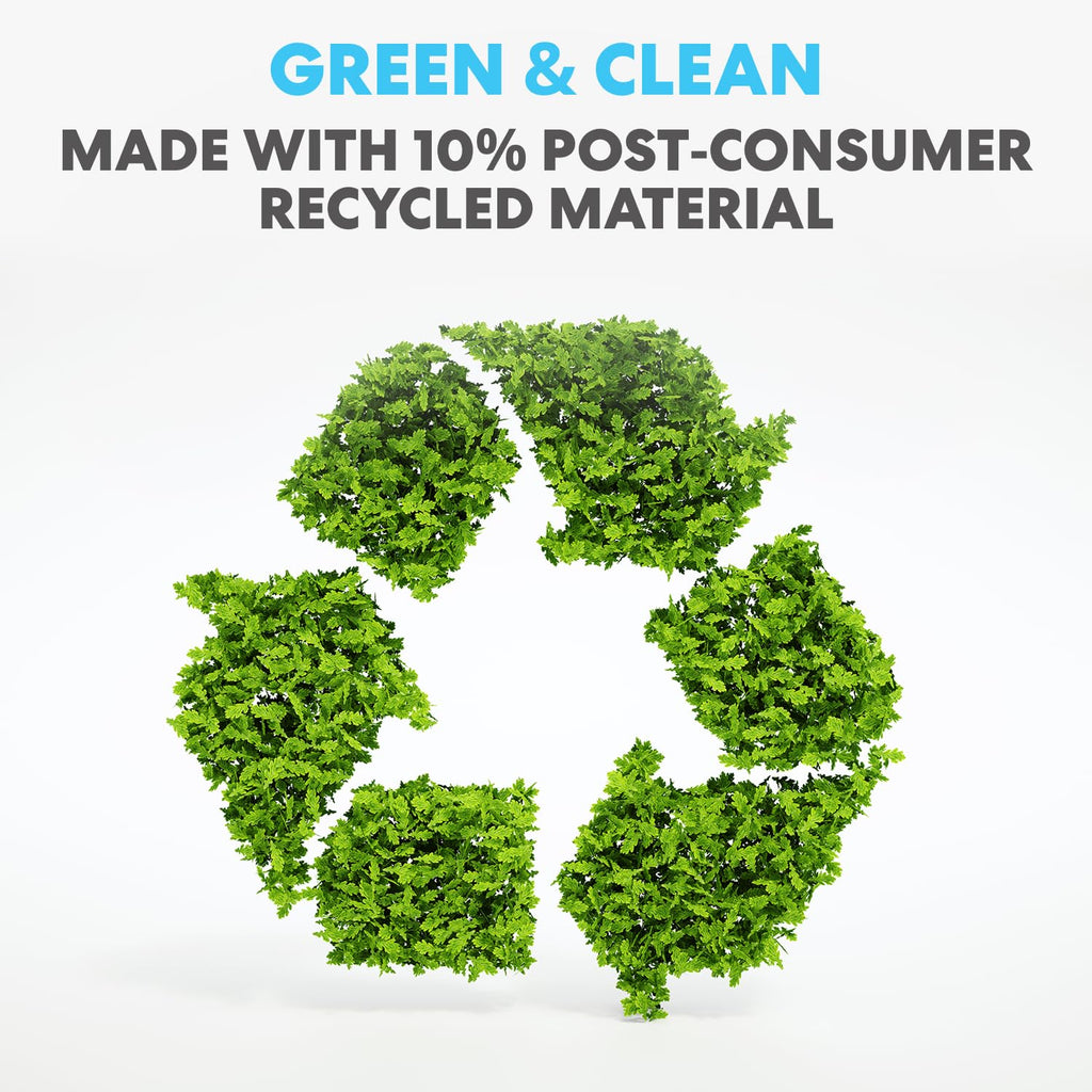 SIMPLI-MAGIC 13 Gallon Drawstring Trash Bags, 120 Pack – Tall Kitchen Garbage Bags, Custom Made with Premium Materials (White)