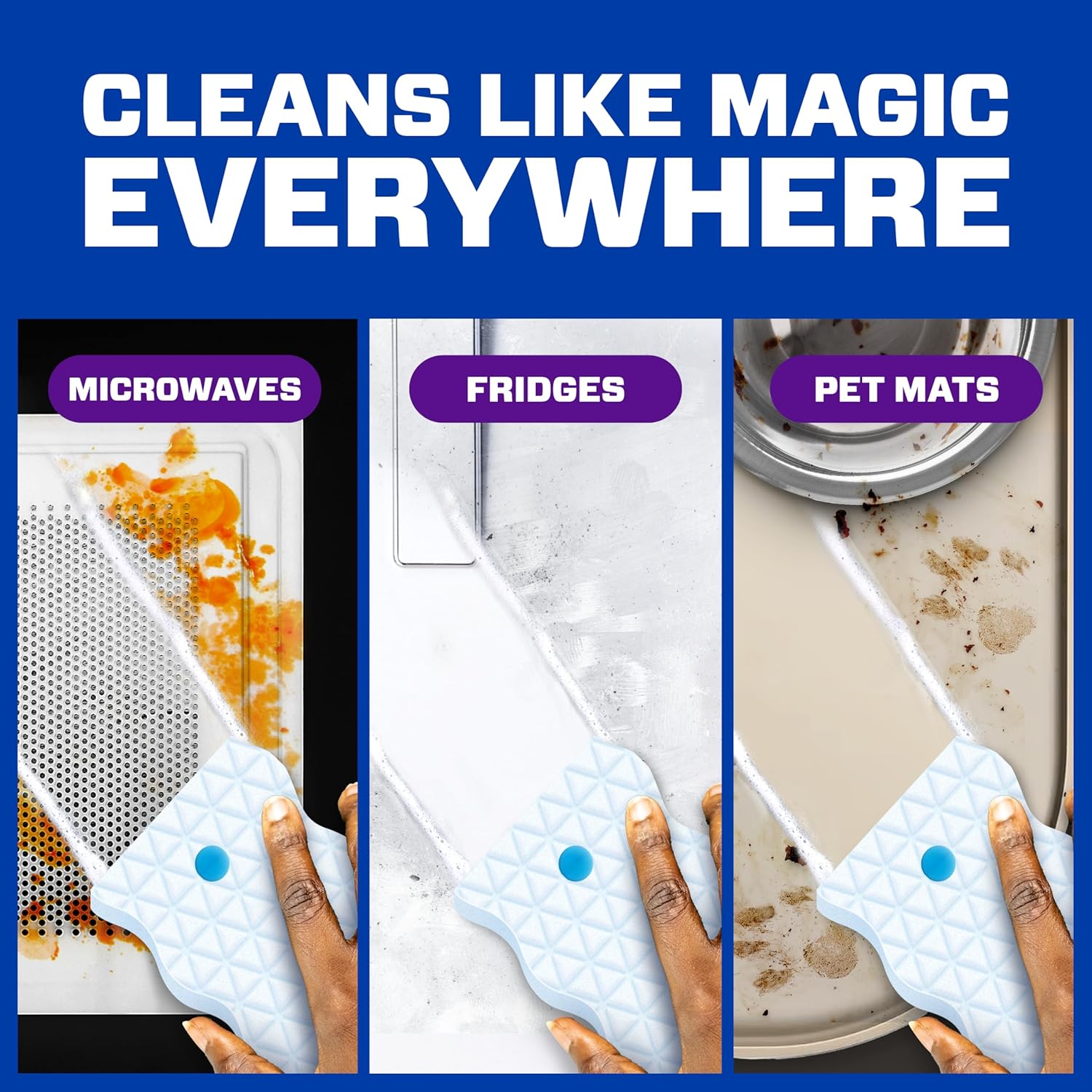 Mr. Clean Magic Eraser Foaming Sponge, All Purpose Cleaner, Dawn Cleaning Power, Wall Cleaner, Sneaker Cleaner, Oven Cleaner, Kitchen, Bathroom, Shower Cleaning Supplies, Scrubber, Ultra Foamy, 5ct