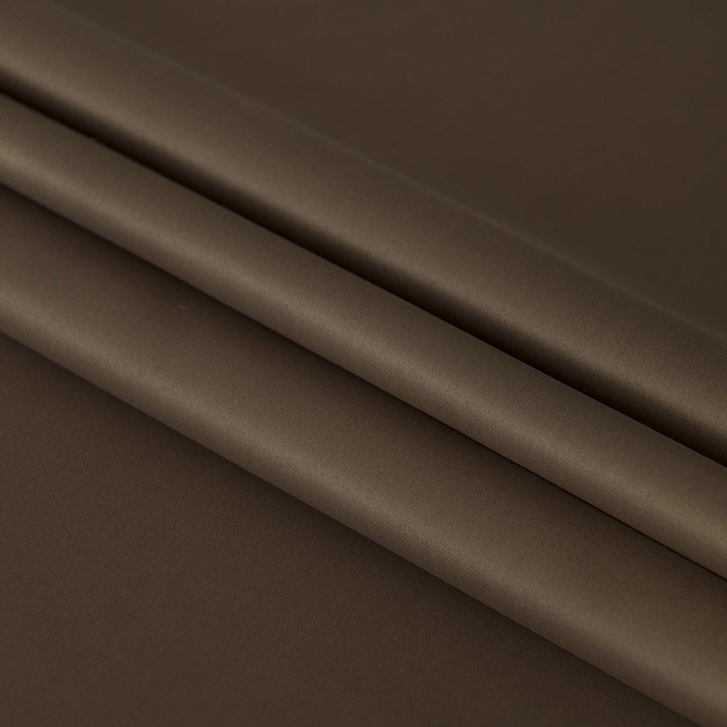 DWCN French Door Curtains – Rod Pocket Thermal Blackout Curtain for Doors with Glass Window, Kitchen and Patio Doors for Privacy, 25 X 40 Inch Length, 1 Curtain Panel with Tieback, Brown