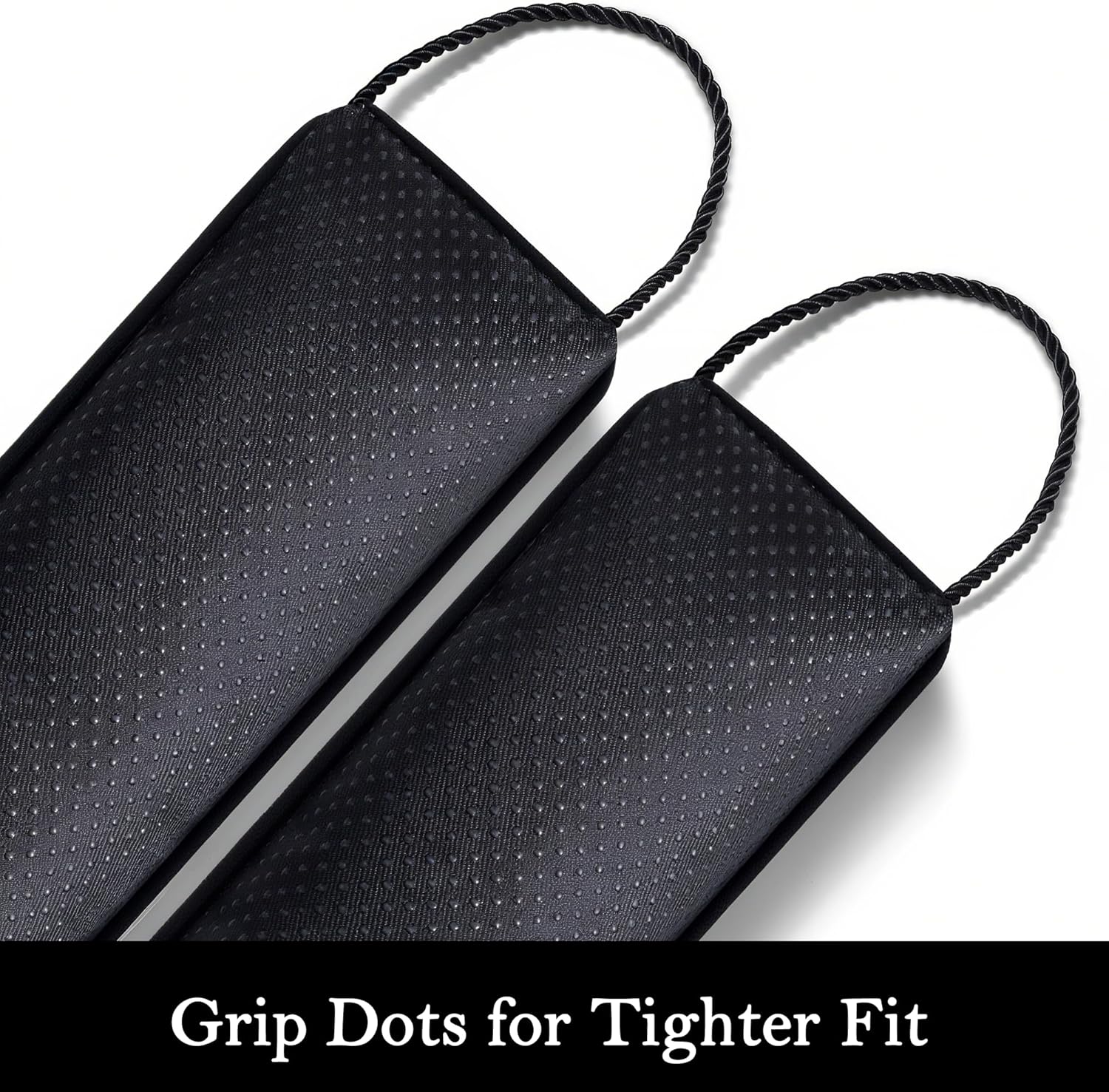 Sunolga 2-Pack 36" Door Draft Stopper Blocks Hot and Cold Air with Removable Washable Cover for Gaps Up to 3", All-Season Seal for Noise, Wind, Door Sweep for Bottom of Door, Home Essentials, Black