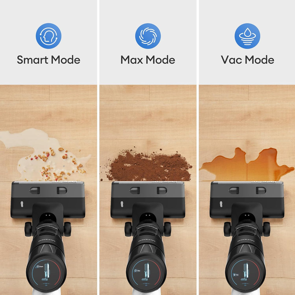 Ultenic Wet Dry Vacuum Cleaner, Cordless Vacuum Mop Combo with Self-Cleaning, 50min Runtime, Smart Mess Detection, Edge Cleaning, LED Display, 3-in-1 Floor Cleaner Machine for Hard Floor, AC1 Elite