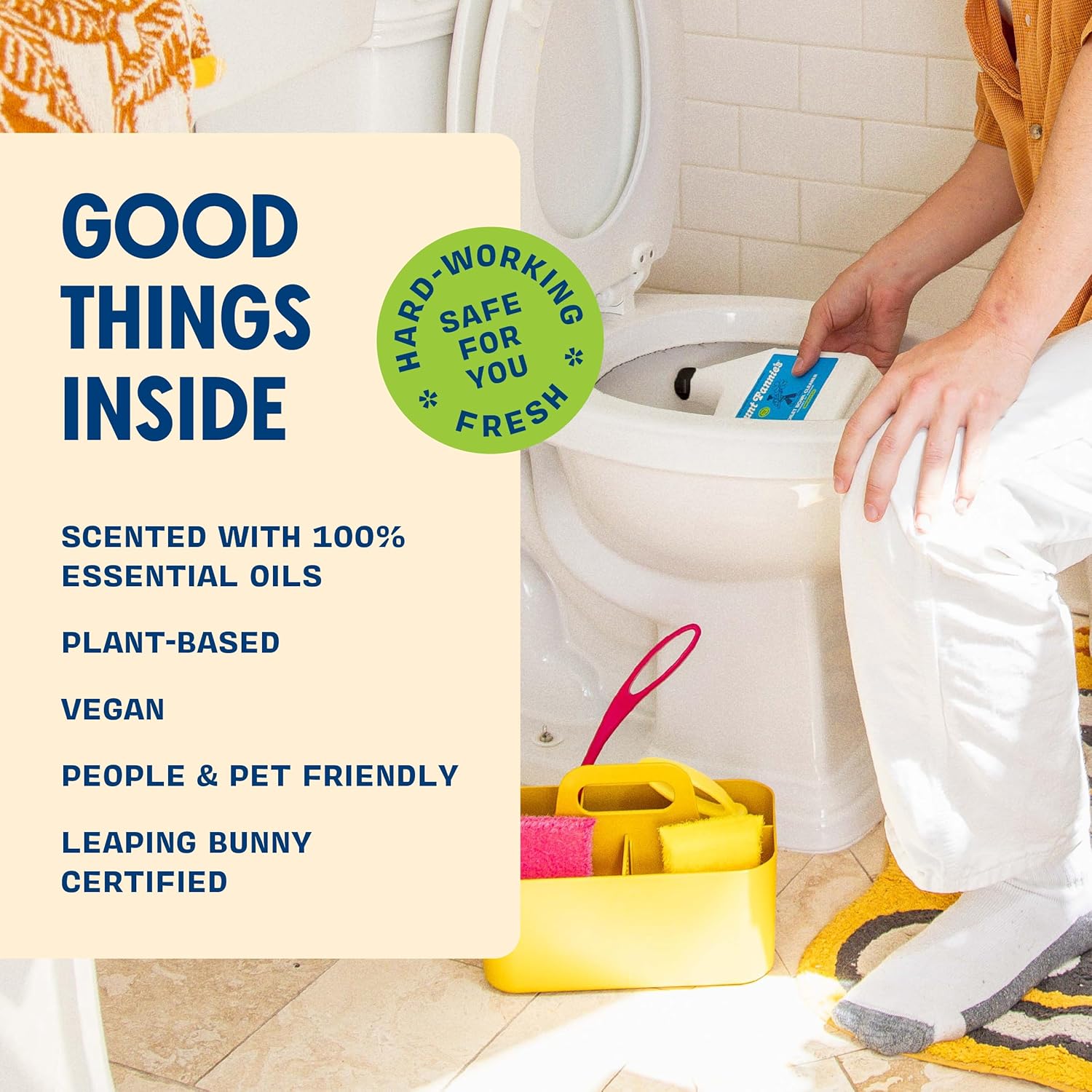 Aunt Fannie's Toilet Bowl Cleaner, Bleach-Free Cleaner Powered by Vinegar, Freshens and Removes Stains, Eucalyptus Scent, 24 fl oz, Pack of 6