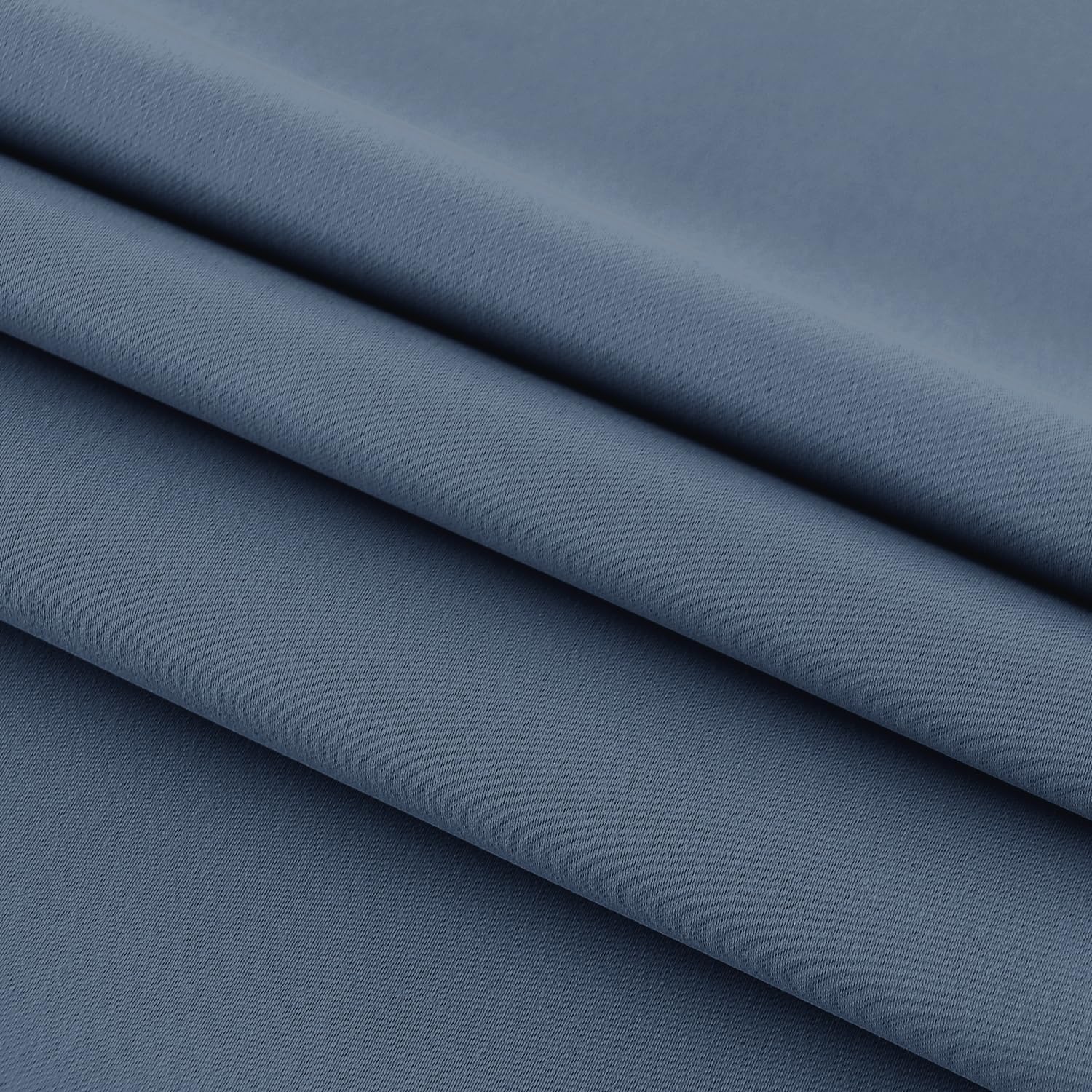 DWCN French Door Curtains – Rod Pocket Thermal Blackout Curtain for Doors with Glass Window, Kitchen and Patio Doors for Privacy, 25 X 72 Inches Long, 1 Curtain Panel with Tieback,Dusty Blue