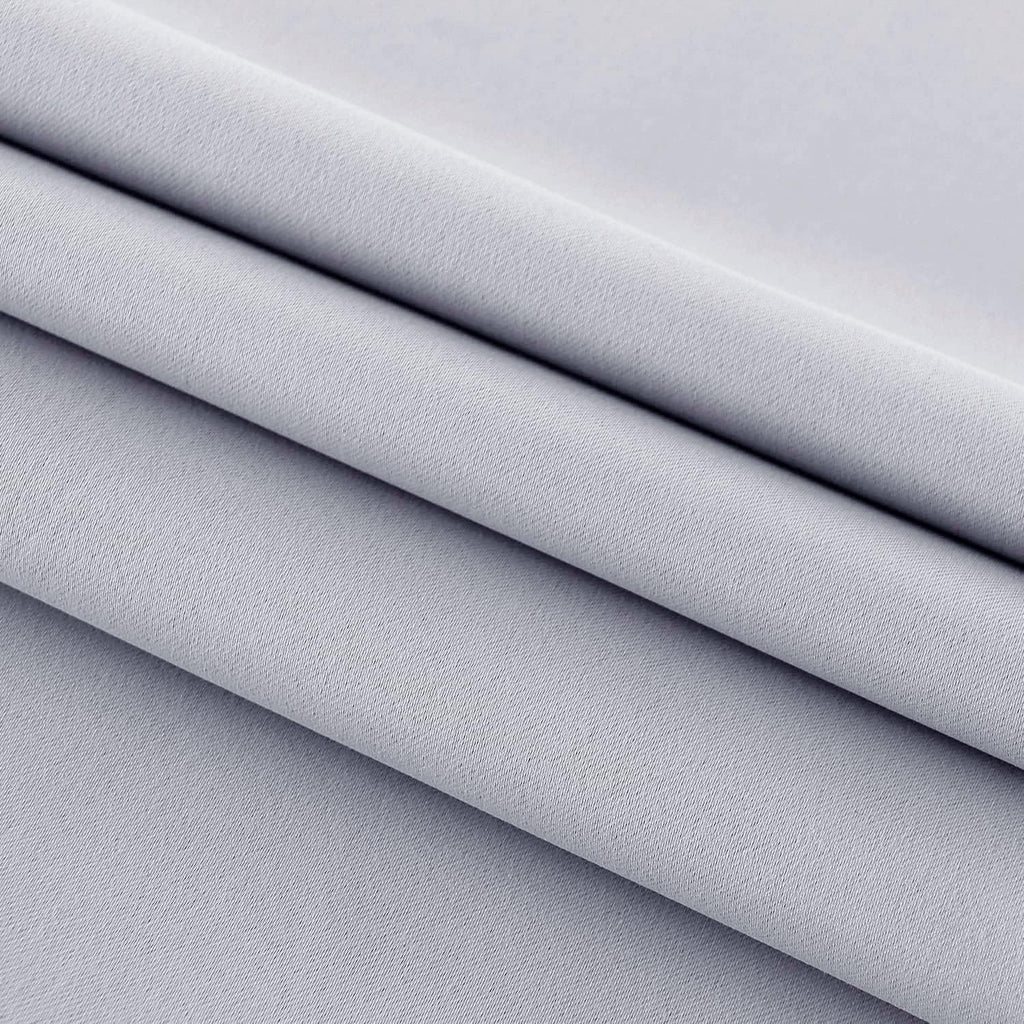 DWCN French Door Curtains – Rod Pocket Thermal Blackout Curtain for Doors with Glass Window, Kitchen and Patio Doors for Privacy, 12 X 72 Inches Long, 1 Curtain Panel with Tieback, Silver Grey