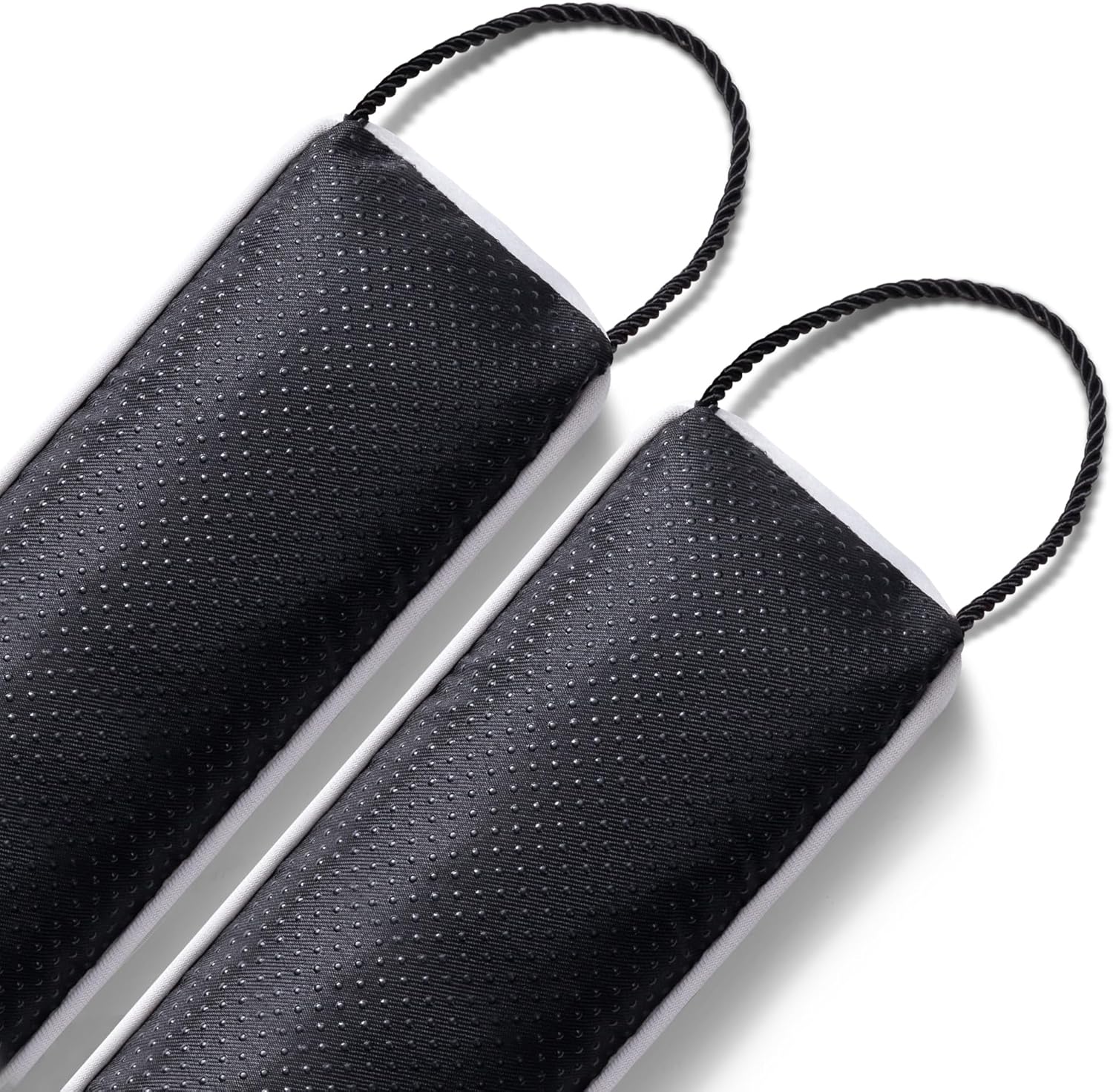 Sunolga 38" Door Draft Stopper Blocks Hot and Cold Air with Removable Washable Cover for Gaps Up to 3", All-Season Seal for Noise, Door Sweep for Bottom of Door and Window, Home Essentials, White