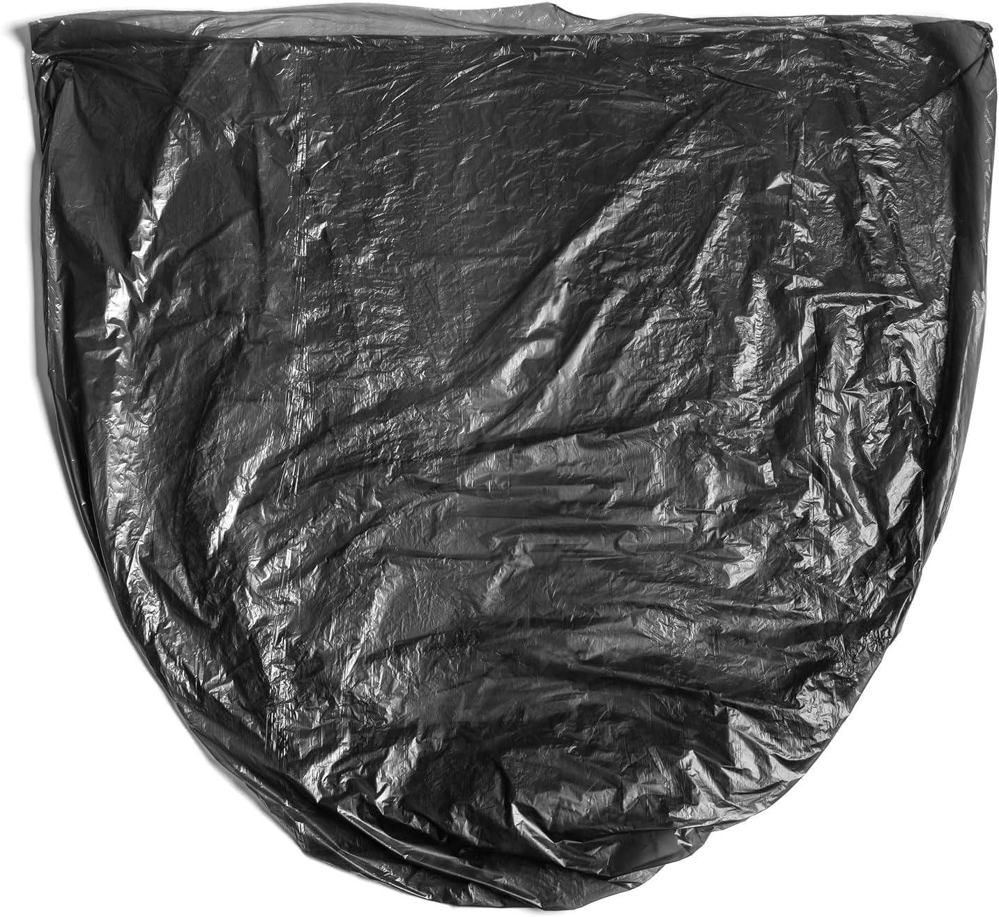 Aluf Plastics High Density Trash Bags, 16 Gallon, 4000 Count, 8 Micron (eq), 24" x 33", Black, for Bathroom, Office, Industrial, Commercial, Janitorial, Municipal, Recycling