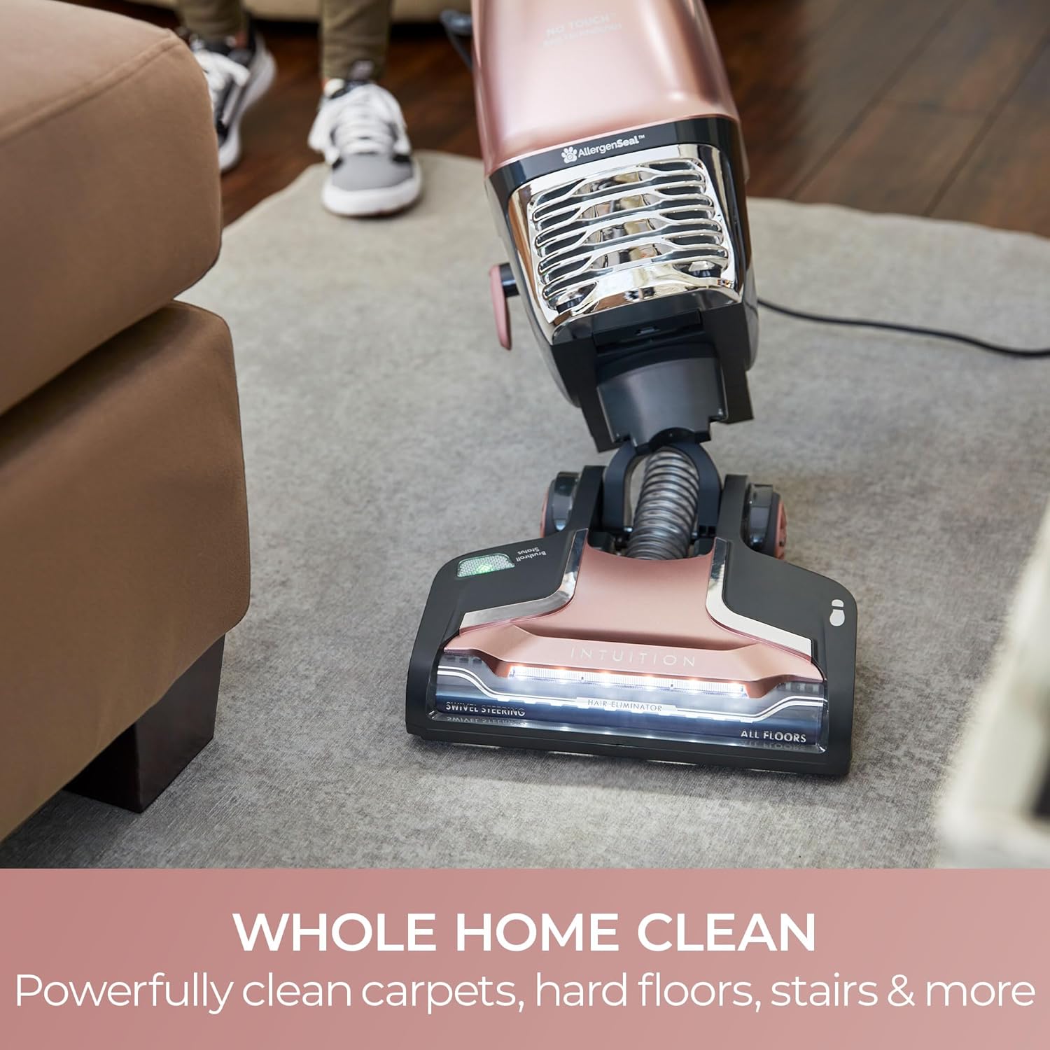 Kenmore BU4050 Intuition Bagged Upright Vacuum, liftup Cleaner with Hair Eliminator brushroll, pet Handi-Mate for Carpet, Hard Floor, Rose Gold