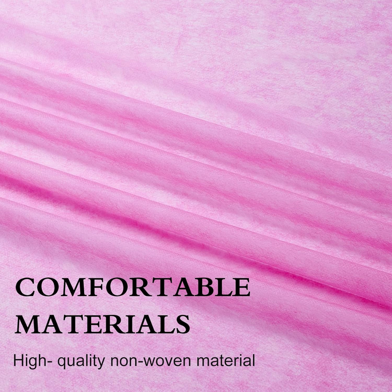 100 Pack Disposable Bed Sheets – 31.5 x 71 in Waterproof Non-woven Sheets for Massage, Spa, Tattoo & Salon Tables (Pink)
