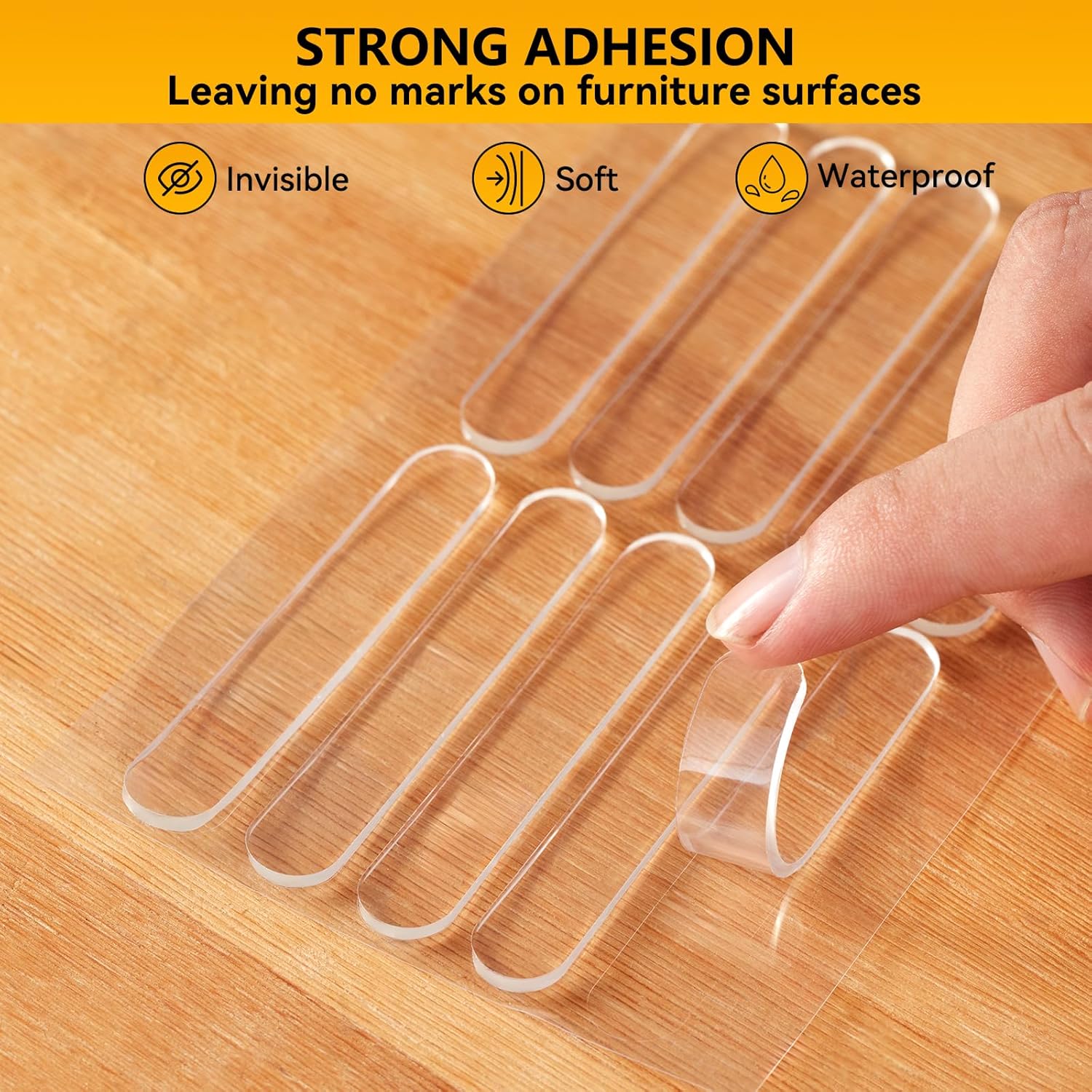 10pcs,Wall Bumpers,Door Stoppers,Furniture Bumper,Silencing pad,Anti collision pad,Using for Refrigerator door,Entrance doors,Cabinet doors,Toilet covers,Table corners(M, 6.3*1cm(2.48*0.39in)