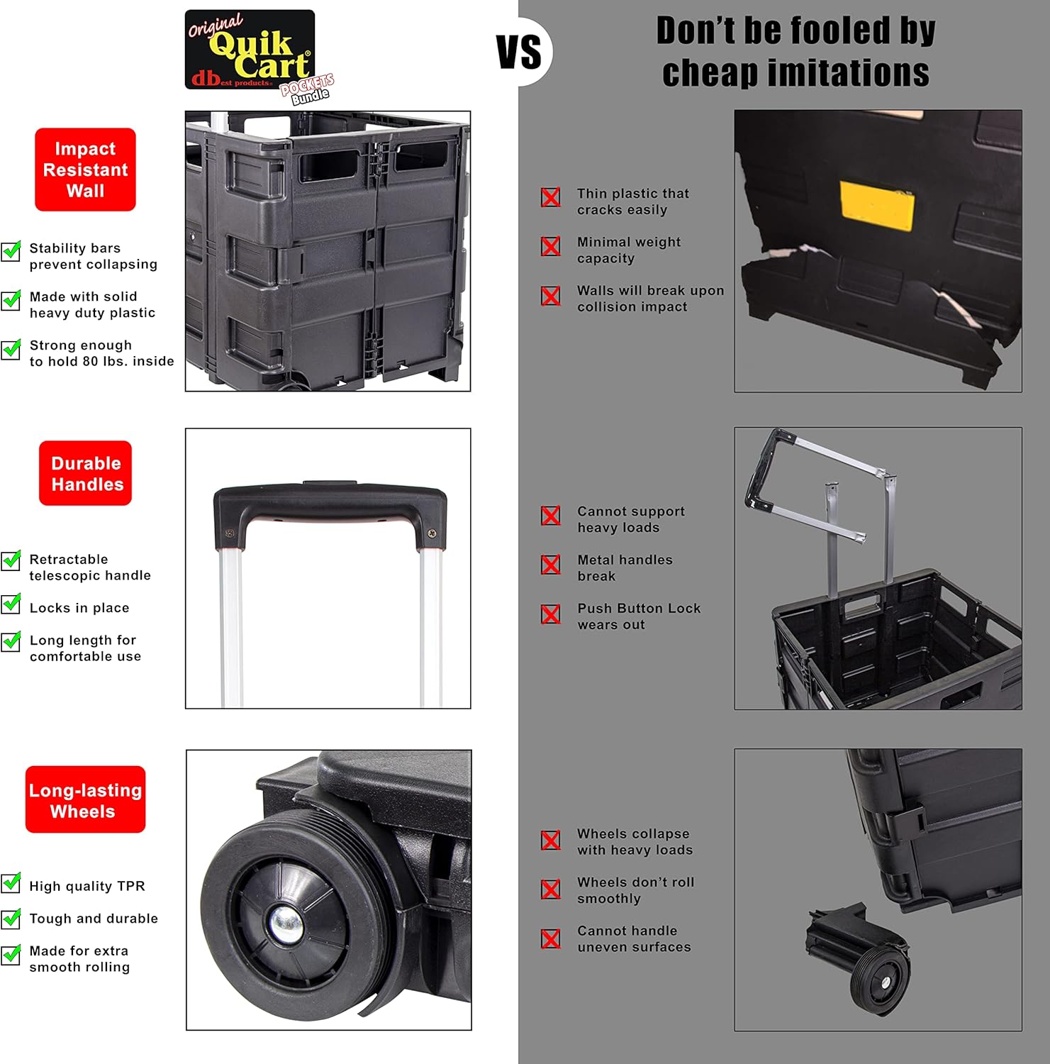 dbest Quik Cart Pockets Bundle