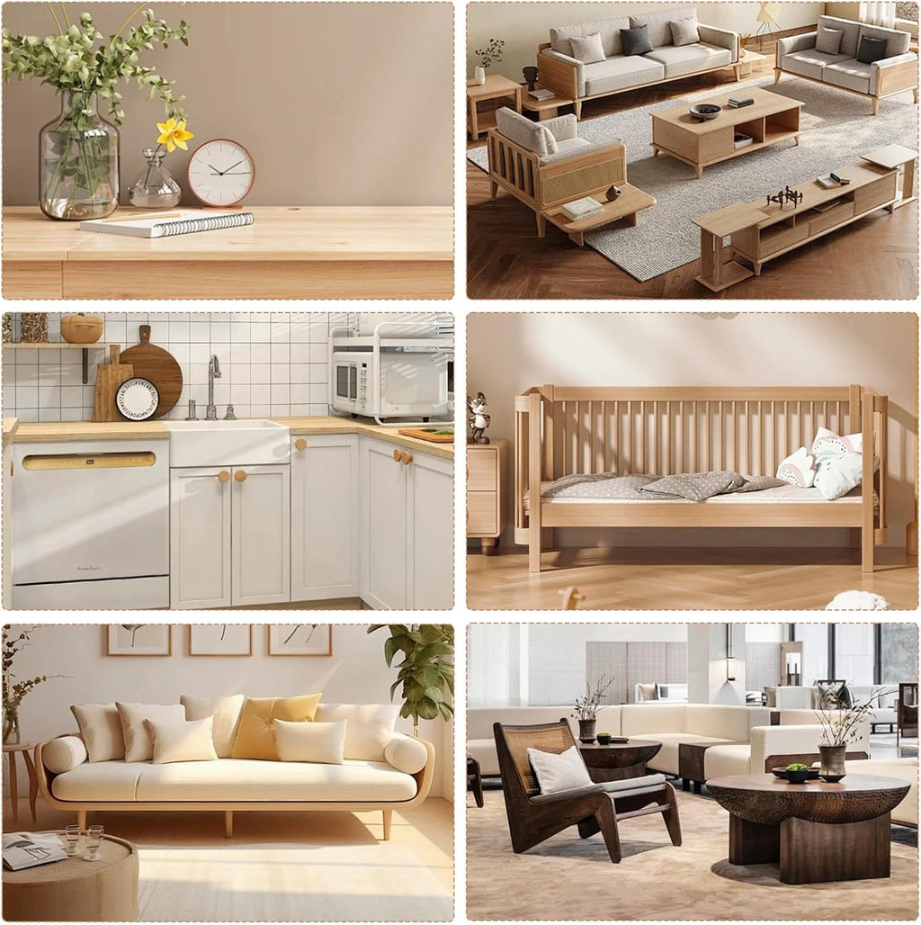 DEWEL Wood Furniture Markers & Filler Sticks Repair Kit, New Improved 12 Colors Touch Up Markers and Crayons - Covering Damaged Wooden Surfaces and Floors, for Pets Scratches, Stains, Cracks and Dents