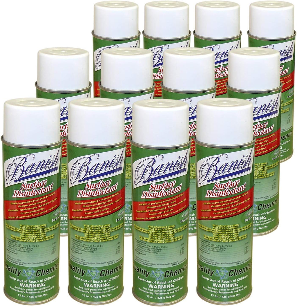 Banish Disinfectant Spray-Case of 12