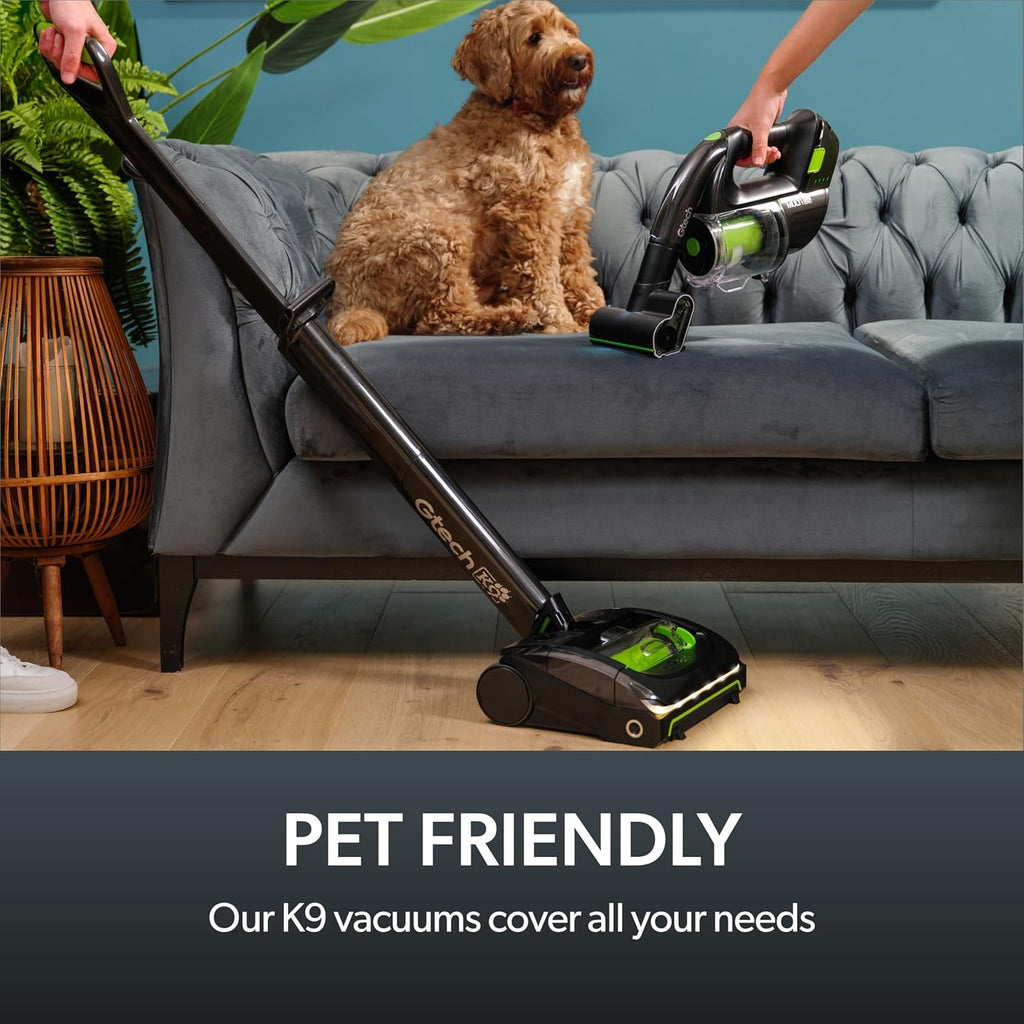 Gtech AirRam 2 K9 and Multi MK2 K9 Cordless Vacuum Cleaner Bundle - Includes The AirRam Upright and The MK2 Portable Handheld - Rechargeable 22V Lithium Ion Battery - Perfect for Stubborn Pet Hair