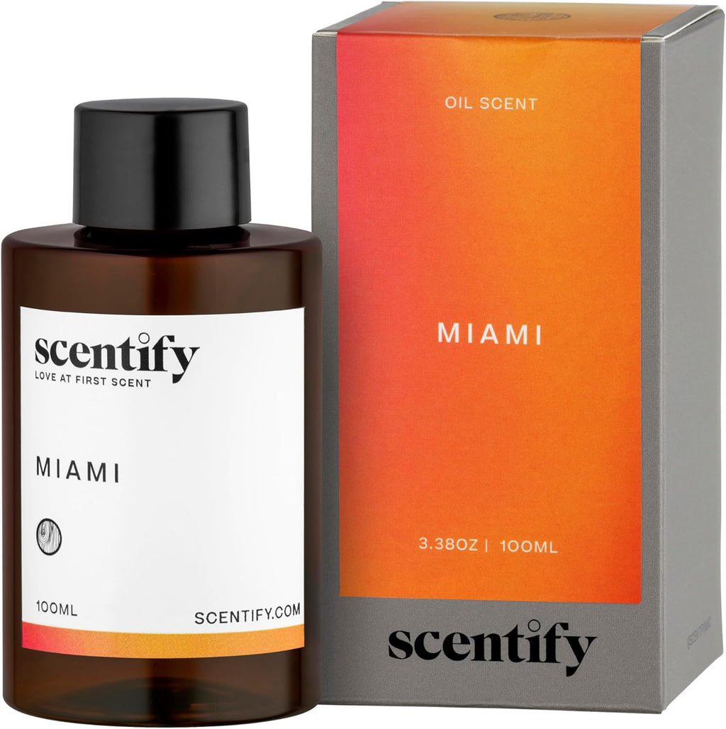 Scentify 5th Ave Aroma Oil Refill Scent for Oil Diffusers - Bergamot, Floral, Gardenia Scents - Luxurious Relaxing Aromatherapy Diffuser Fragrance 100ml, 3.38 oz