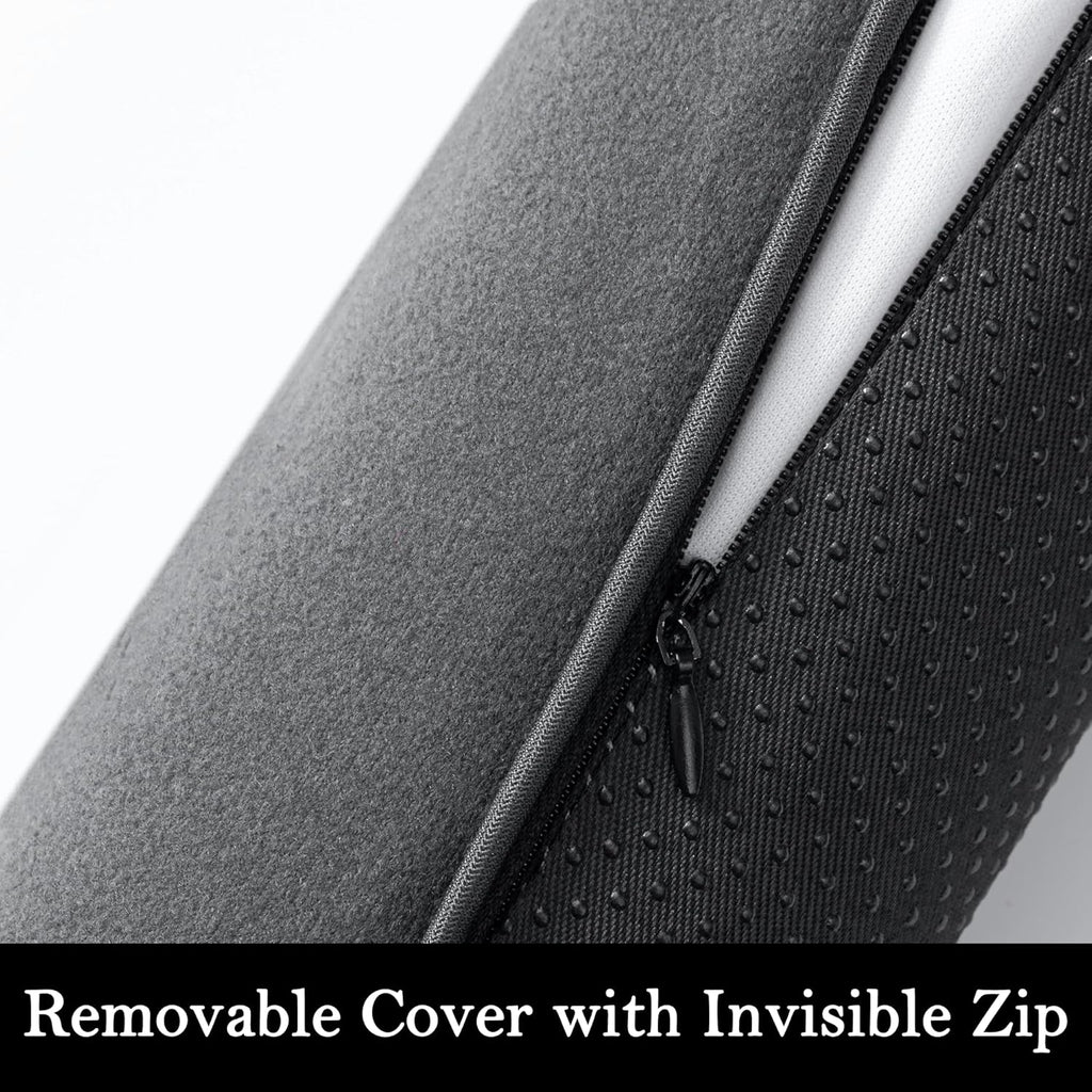 Sunolga 38" Door Draft Stopper Blocks Hot and Cold Air with Removable Washable Cover for Gaps Up to 3", All-Season Seal Strip for Noise, Wind, Door Sweep for Bottom of Door, Home Essentials, Gray